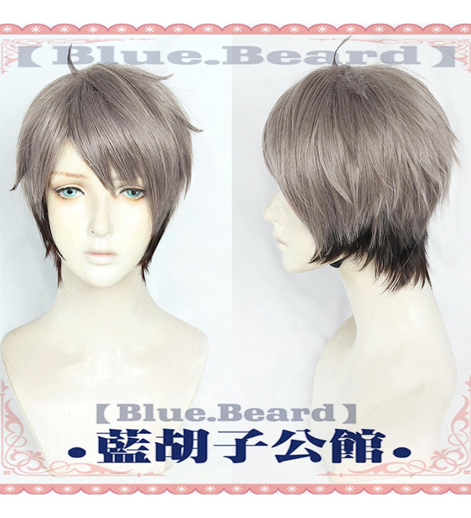 Whbhd Haikyuu !!Miya Osamu Black Brown Cosplay Miya Atsumu Short Black Blonde Blonde High Temporal Hair Pointer + Per Blank cap (Color: Miya Osamu Wig Size: One Size) One Size Miya Osamu Wig