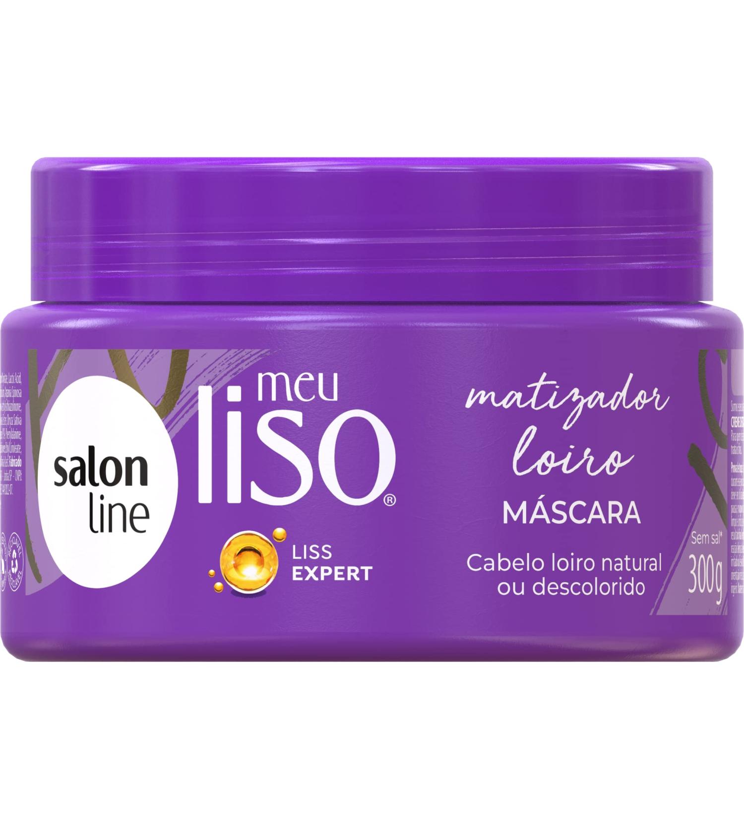Linha Tratamento (Meu Liso) Salon Line - Mascara Matizadora LoiroMatizado 300 Gr - (Salon Line Treatment (My Straight) Collection - PlatinumBlond Brassiness Control Mask Net 10.58 Oz)