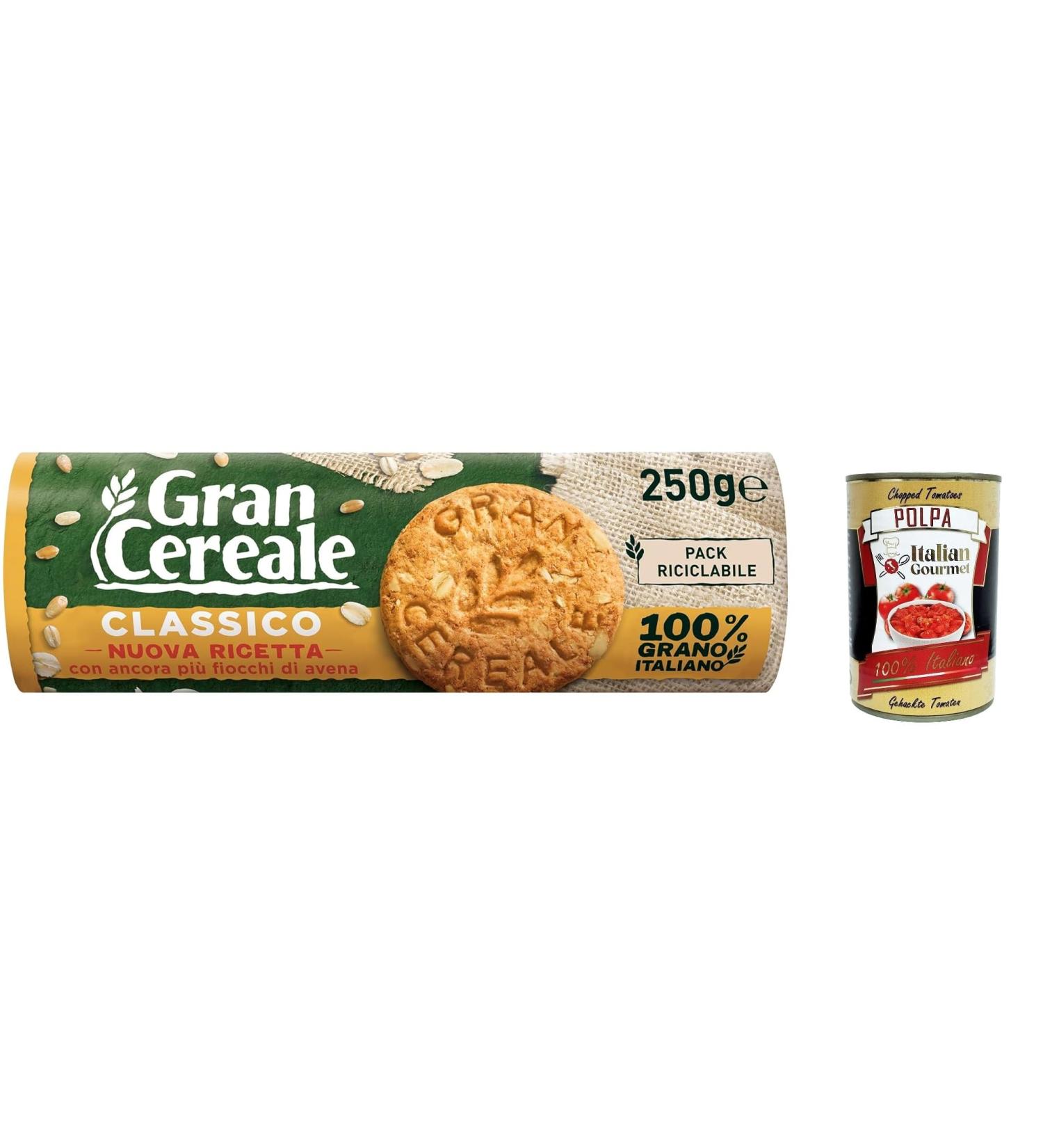 Italian Gourmet E.R. Mulino Bianco Gran Cereale Classico Multi Cereal 250g + Italian Gourmet Pulp 400g Pack of 12 - Buy Online on GoSupps.com