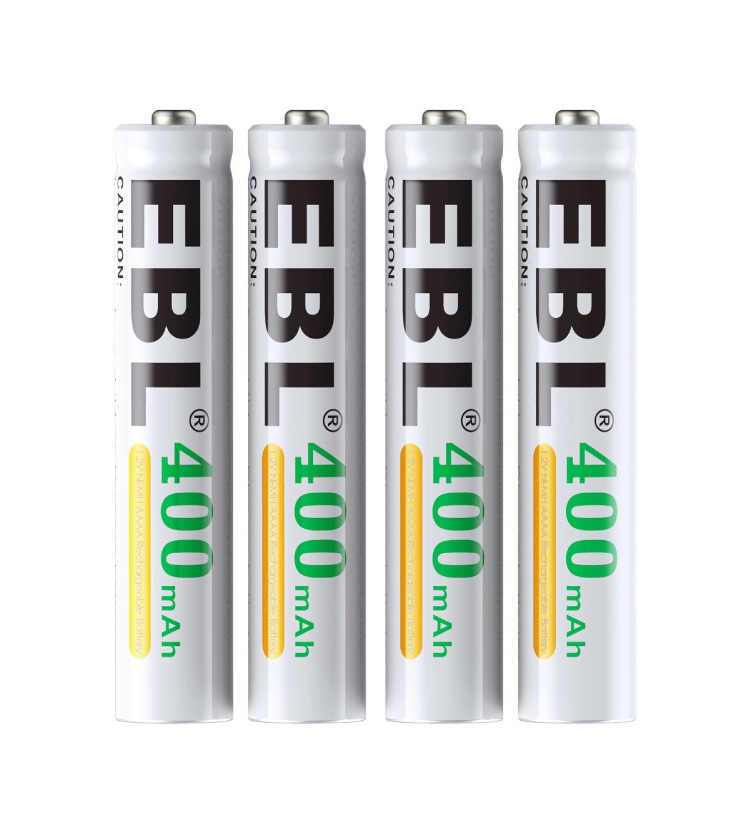 EBL AAAA Rechargeable Batteries - 1.2V 400mAh Ni-MH for Surface Pen 4-Pack | International Shipping Available - Buy Online on GoSupps.com