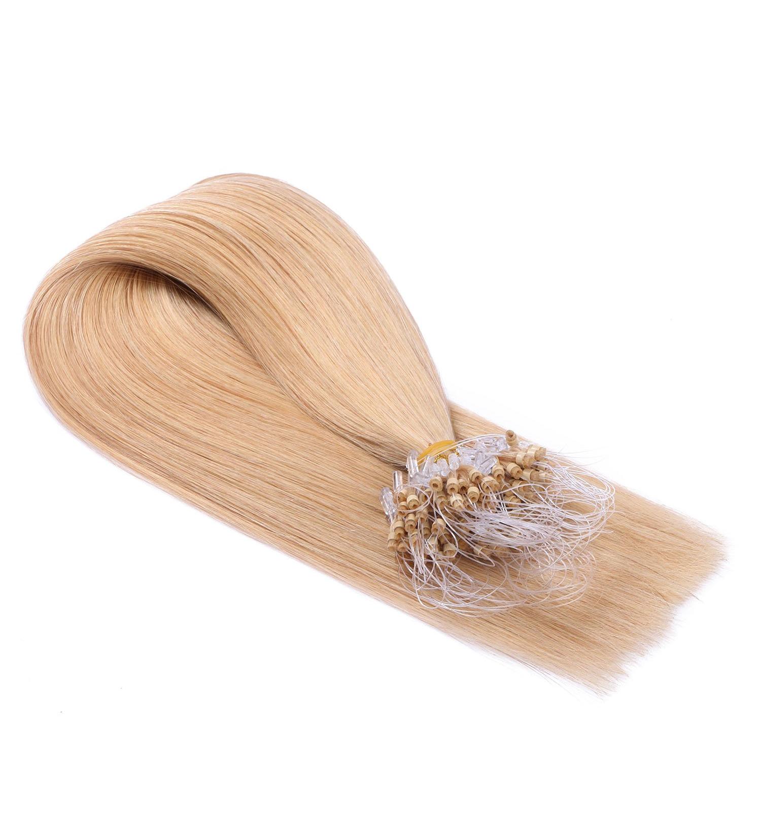 Buy Micro-Ring Hair Extensions #18 Naturaschblond 50cm | 100% Remy Real Hair | 150 Strands | Easy to Use | International Shipping - Buy Online on GoSupps.com