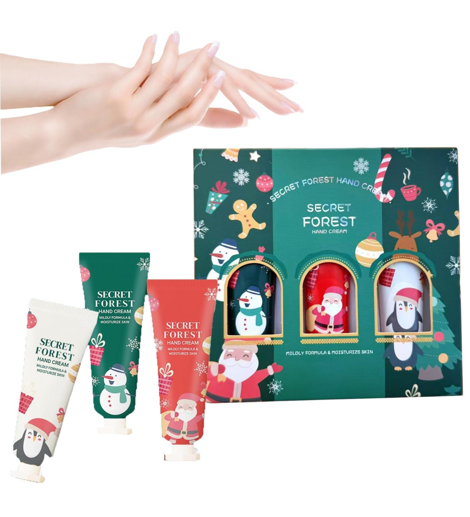  Alelyer Christmas hand cream set moisturizing and nourishing cream for dry cracked and flaky hands fast absorption Christmas gift for women and men - Buy Online on GoSupps.com