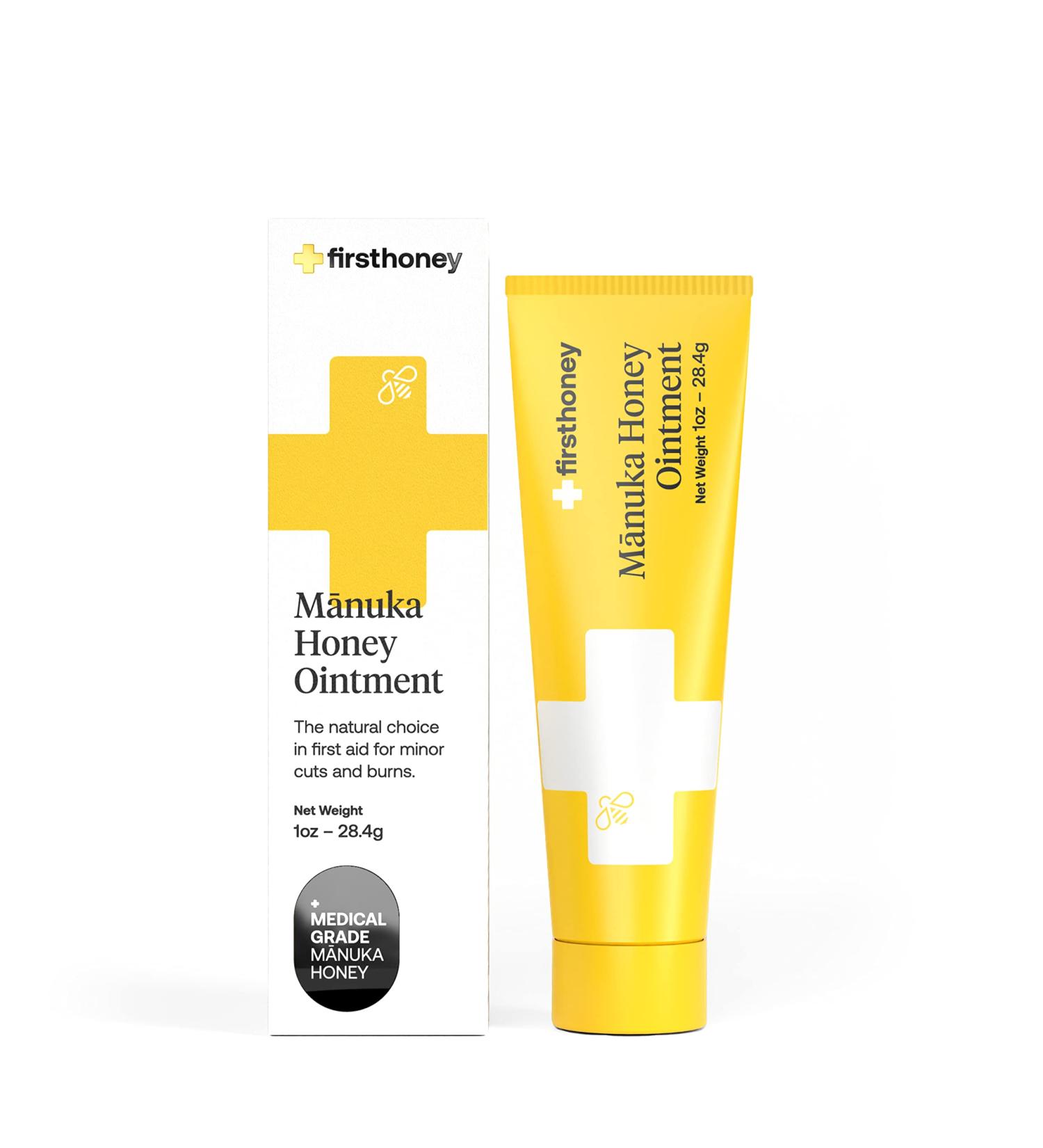 First Honey Sterile Manuka Honey Ointment - 100% Medical Grade for Burns, Wounds, Cuts - 1.0oz (Pack of 1) - Buy Online on GoSupps.com