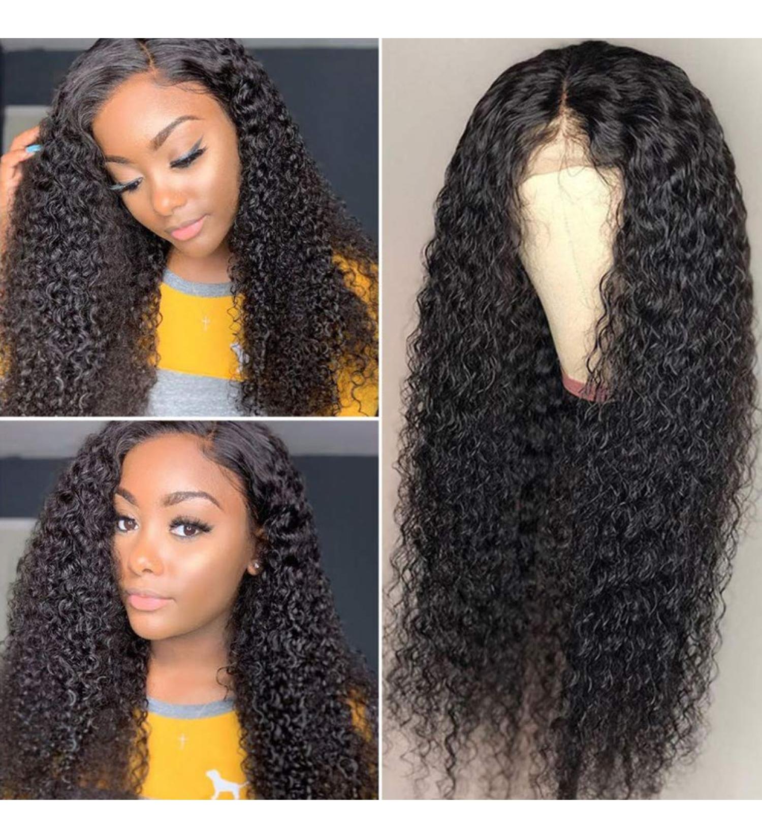 Buy 20-Inch Front Lace Human Hair Wig - Curly 150% Density Brazilian Remy Hair for Women - International Shipping Available - Buy Online on GoSupps.com