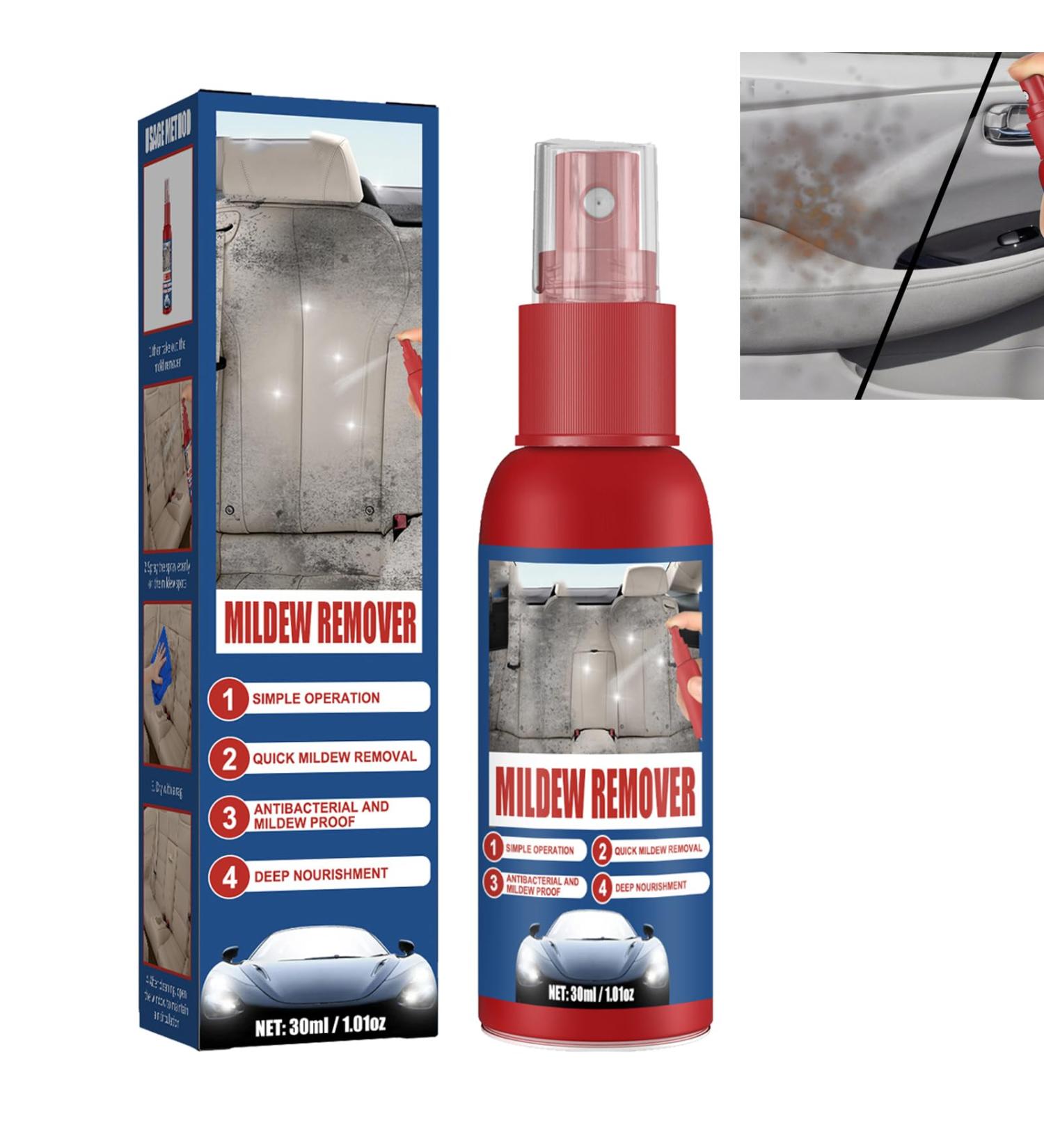 KOAHDE Car Interior Mould Cleaning Spray Automotive Interior Mold Cleaner Automotive Mold Cleaner Spray Revolutionary Mould Remover Spray Mold and Mildew Remover Gel Automobile Mold Remover Spray - Buy Online on GoSupps.com