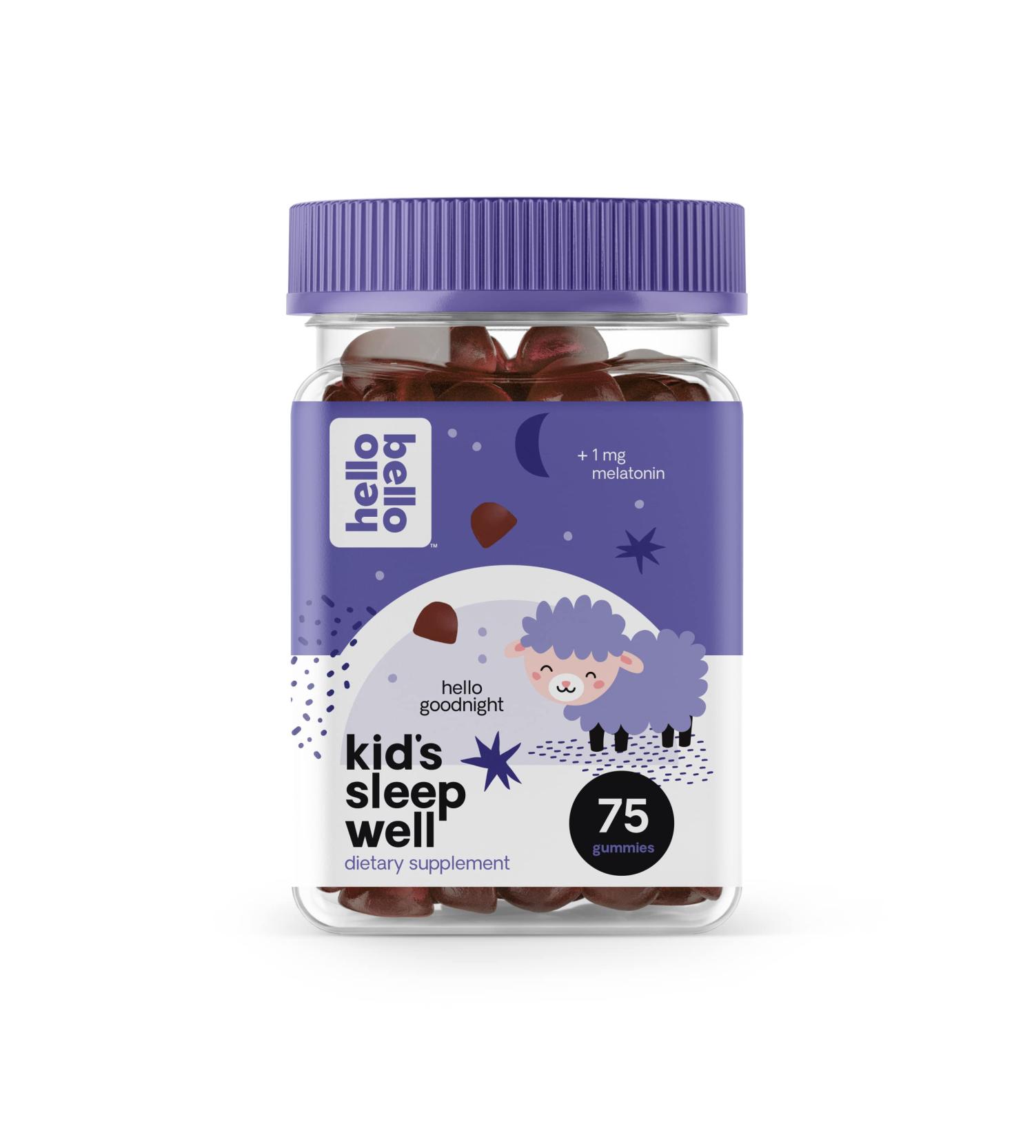 Hello Bello Organic Kids Sleep Vitamin Gummy - 75 ct | 75 Count Pack - Natural Sleep Aid for Children - Buy Online on GoSupps.com