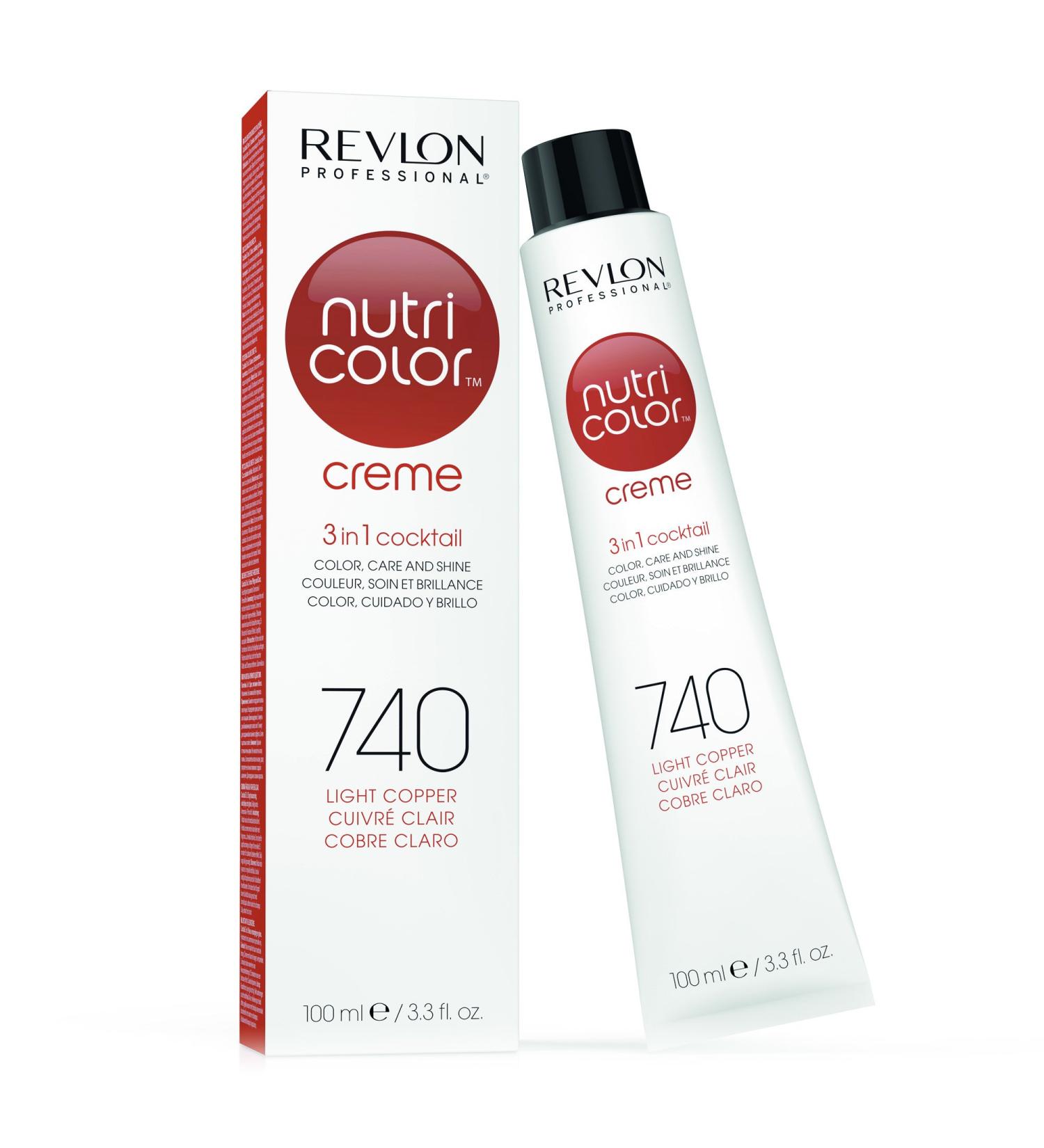 REVLON PROFESSIONAL Nutri Color Creme 740 Light Copper 100 ml - Vibrant Hair Color for All Hair Types - International Shipping Available - Buy Online on GoSupps.com