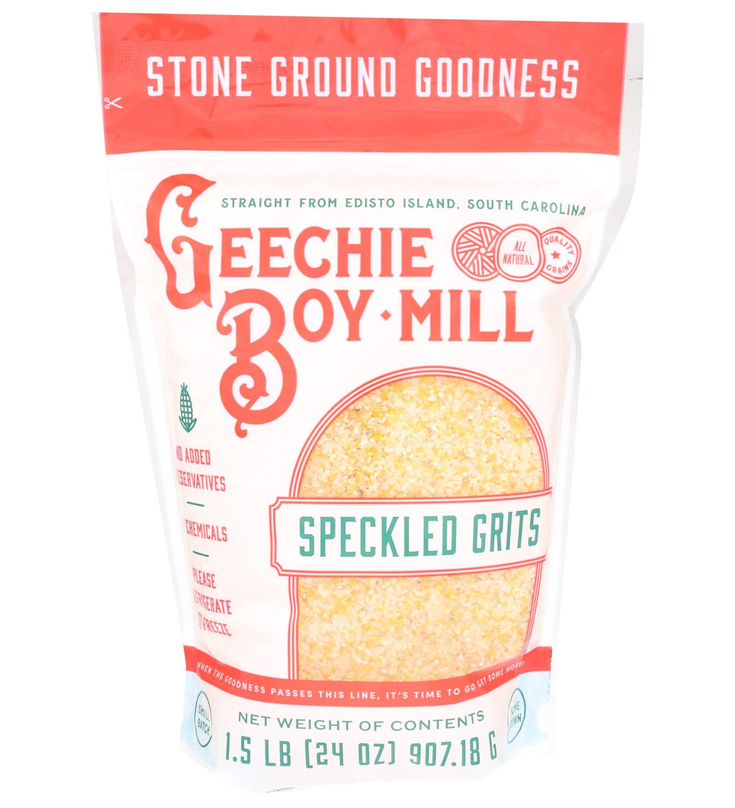 Geechie Boy Mill Speckled Grits 24oz - Stone Ground Southern Grits - Buy Online on GoSupps.com