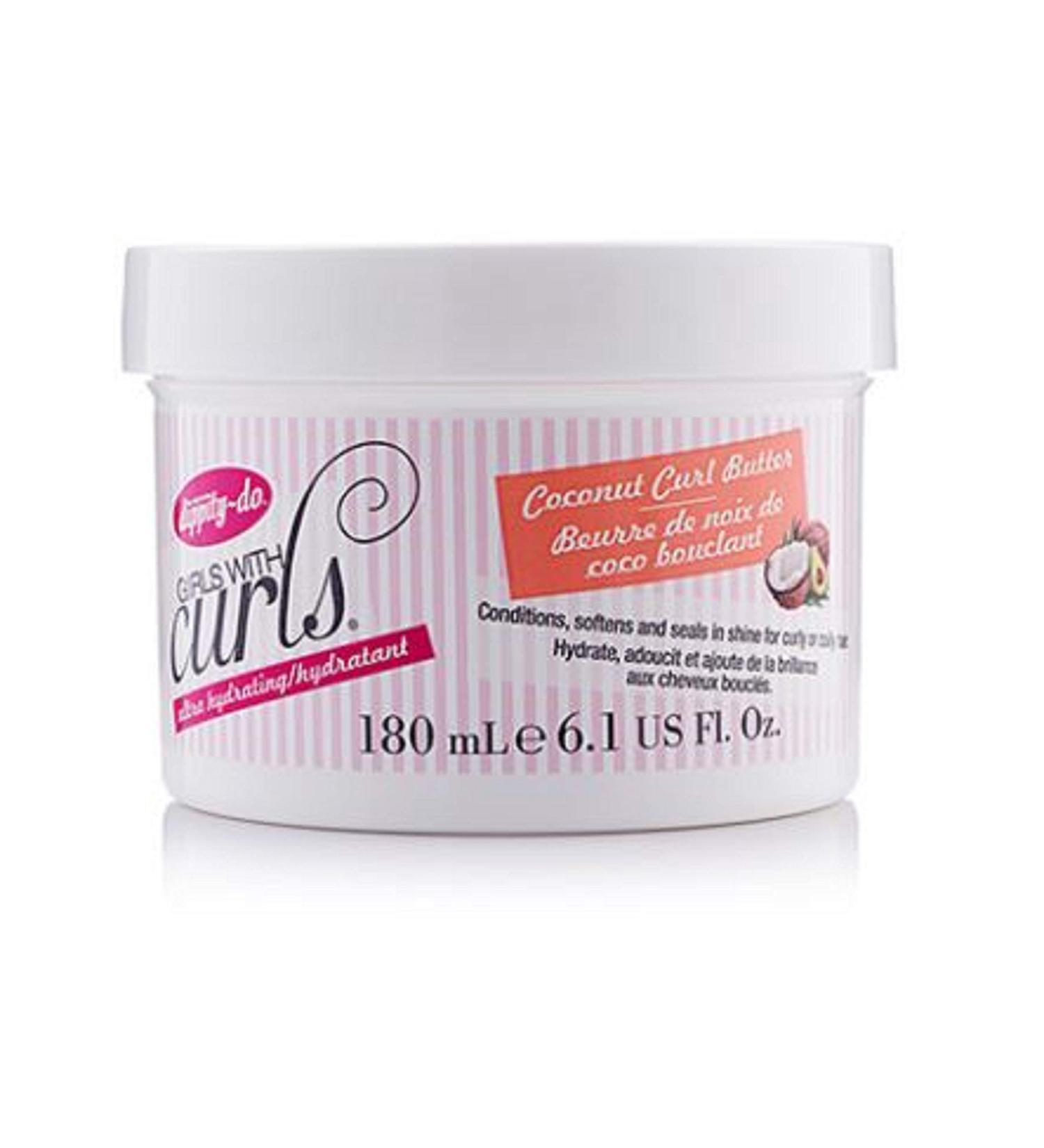 Dippity Do Girls With Curls Coconut Curl Butter 6.1 Oz - Hydrating Hair Treatment - Buy Online on GoSupps.com