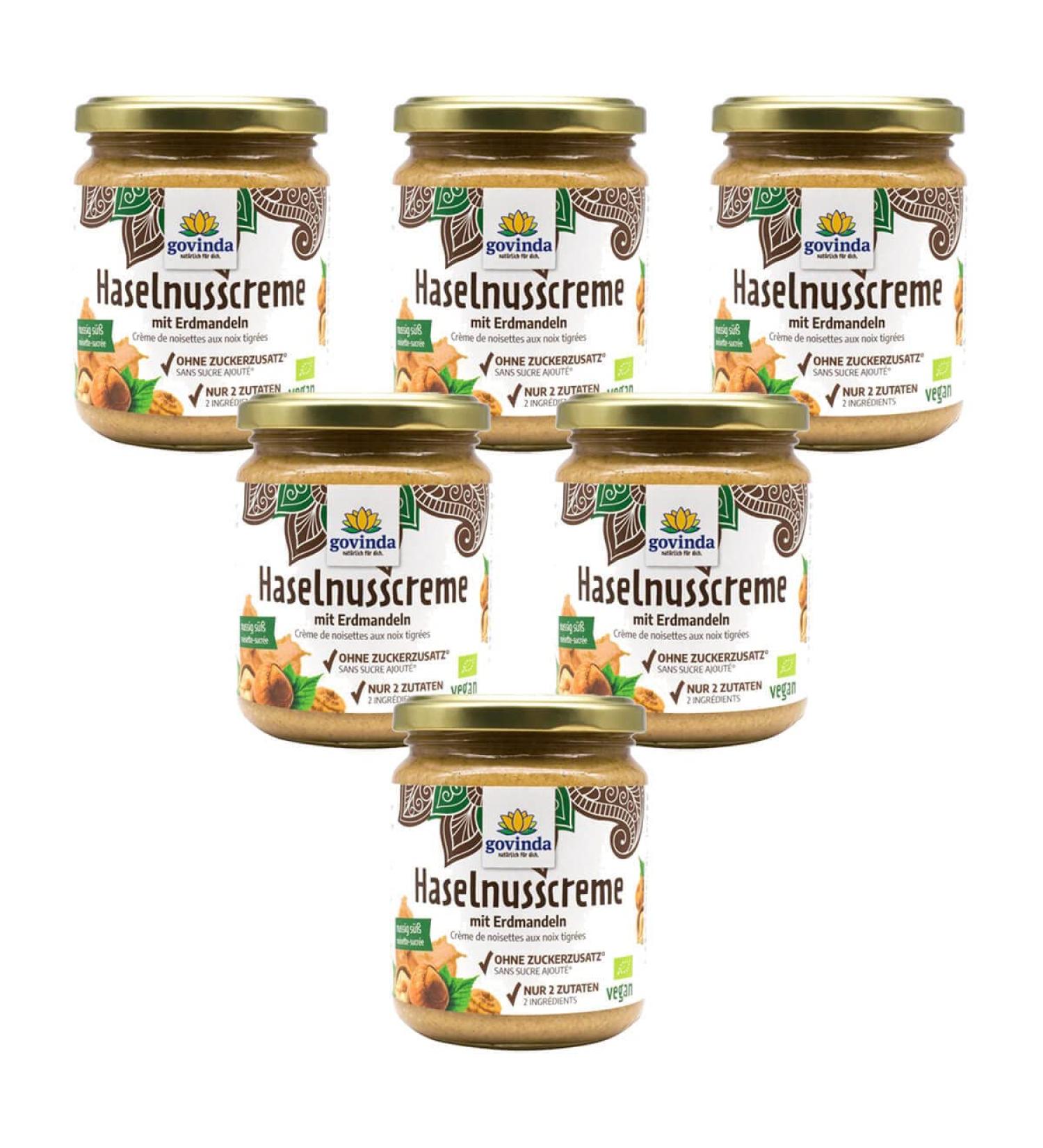 govinda - Hazelnut cream with tiger nuts - 0.25 kg - pack of 6