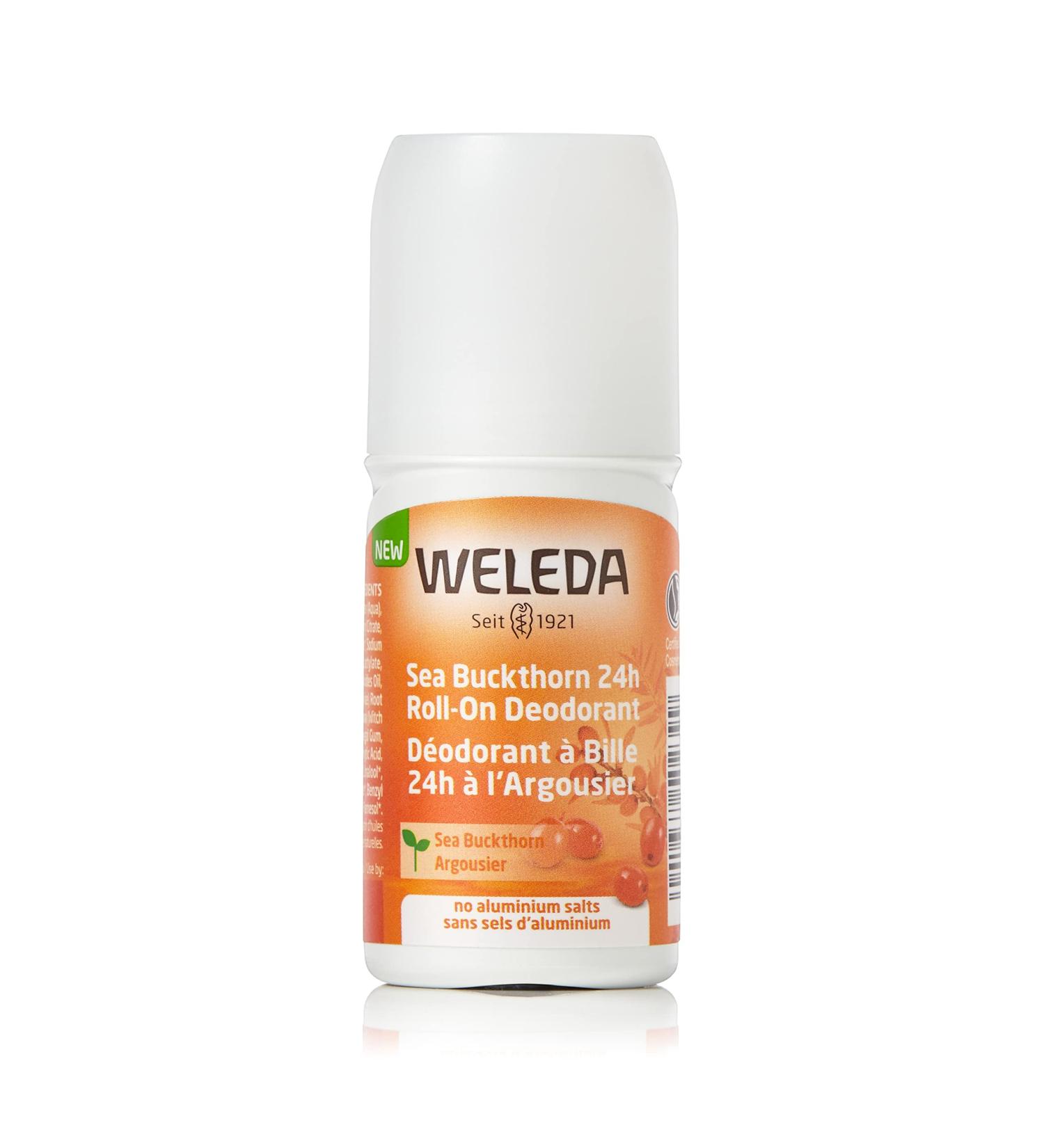 Weleda Sea Buckthorn 24H Roll-On Deodorant | Plant-Based, Aluminum-Free Odor Protection for Men & Women - 1.7 oz - Buy Online on GoSupps.com