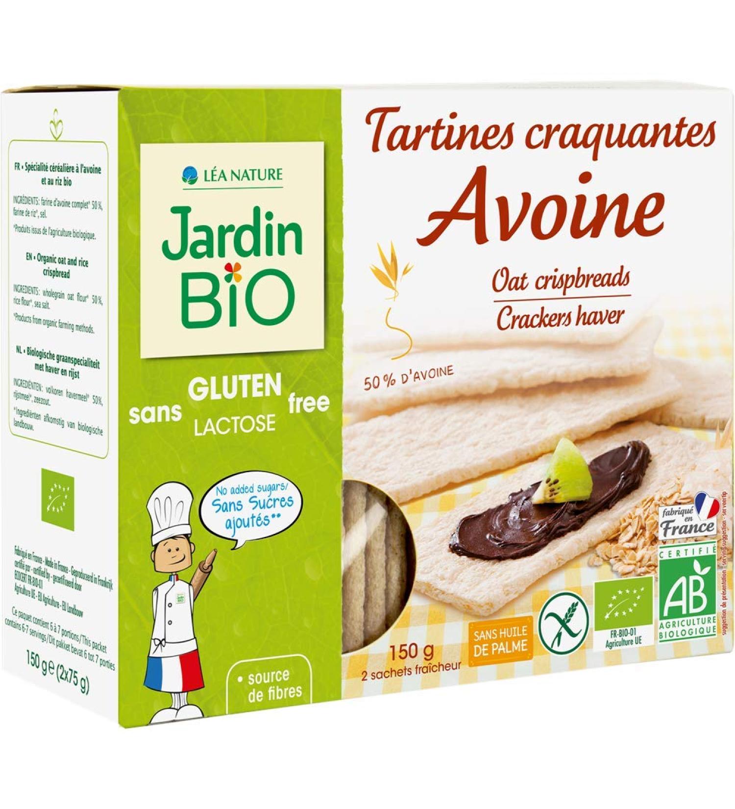 Jardin Bio Crunchy Toasts Oats Gluten Free 150g - Buy Online on GoSupps.com