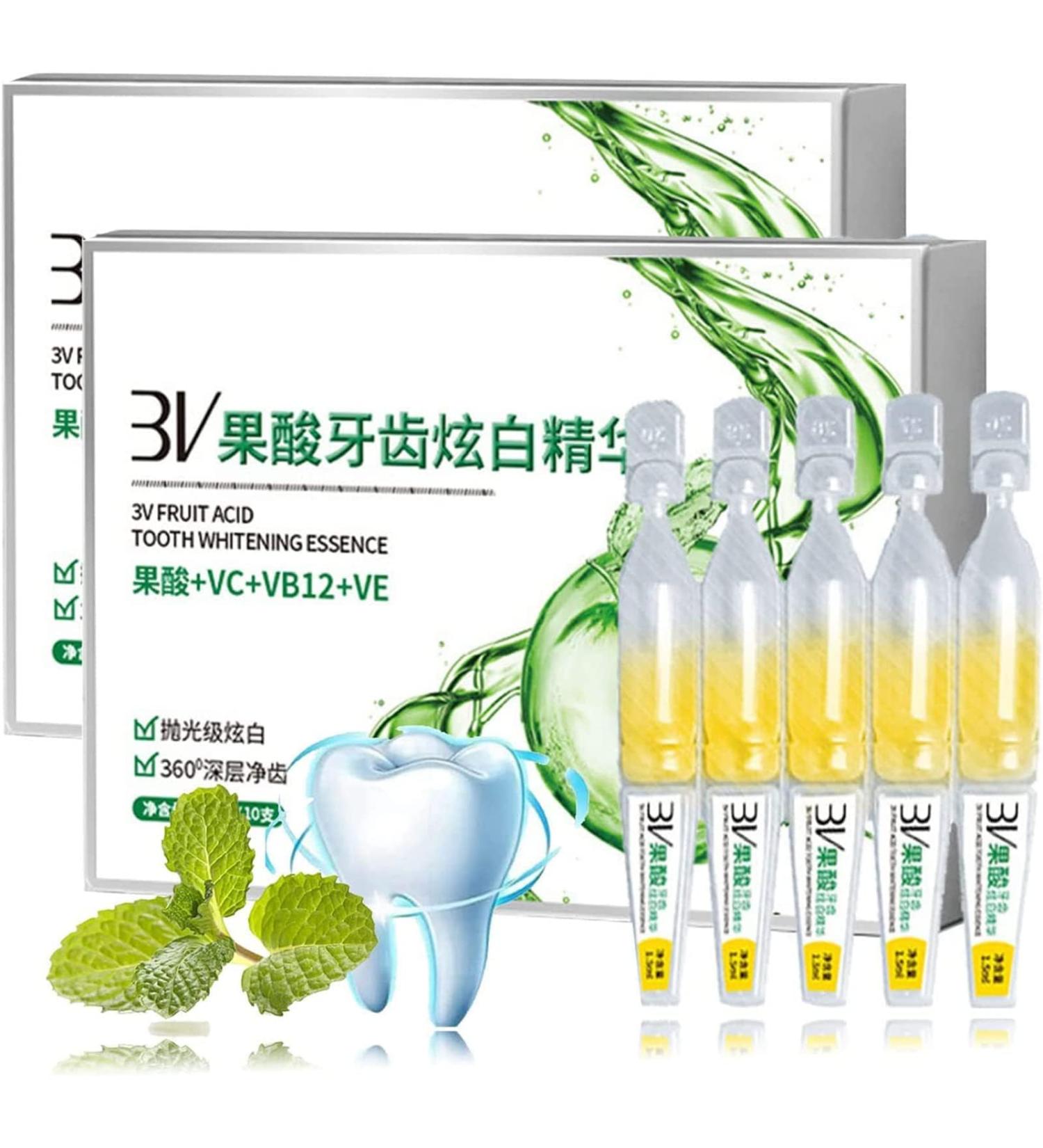  EXQST Tastat Ampoule Toothpaste Bulb Tooth Essence 3 V Fruit Acid Teeth Whitening Essence Teeth Stain Remover - Buy Online on GoSupps.com