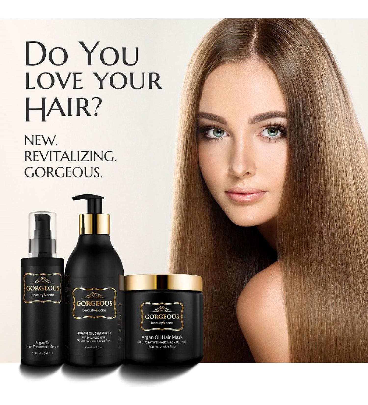 Argan oil treatment for dry and damaged hair for magnificent beauty and care. - Buy Online on GoSupps.com
