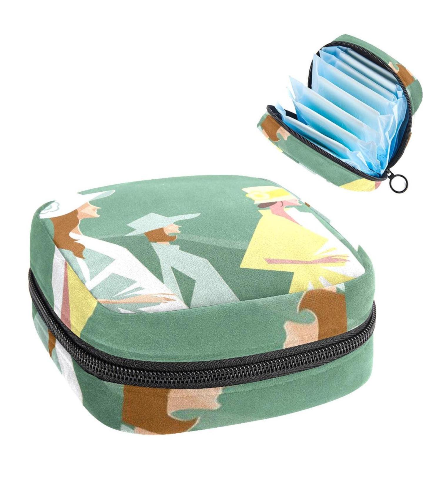 Sanitary Napkin Storage Bags | Portable Period Kit for Women & Girls - Nursing Pad Holder & Feminine Product Pouch - Buy Online on GoSupps.com