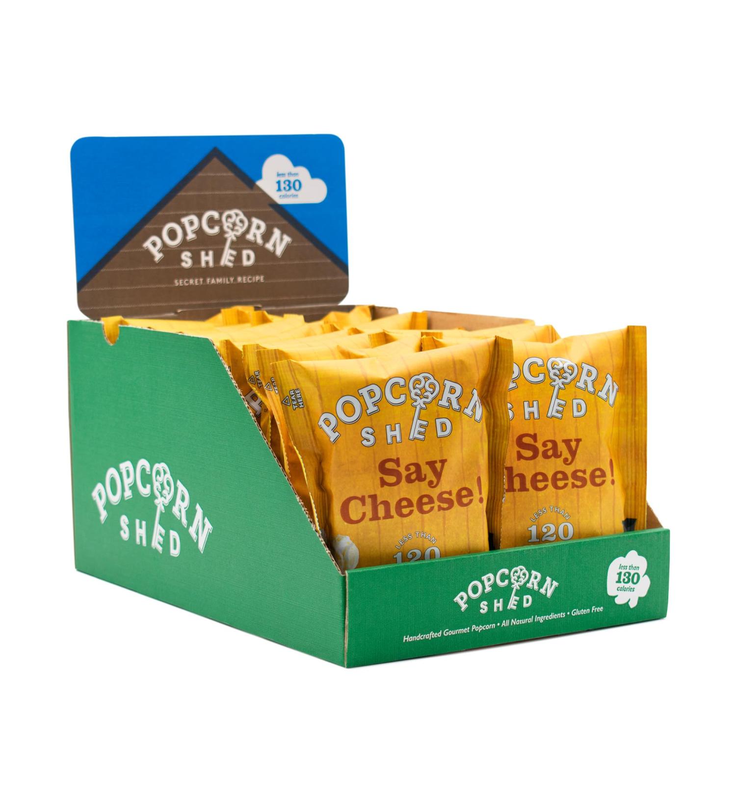 Popcorn Shed Say Cheese! Pack de 16 x 16g Snack Packs Popcorn au Fromage Gourmet - Buy Online on GoSupps.com