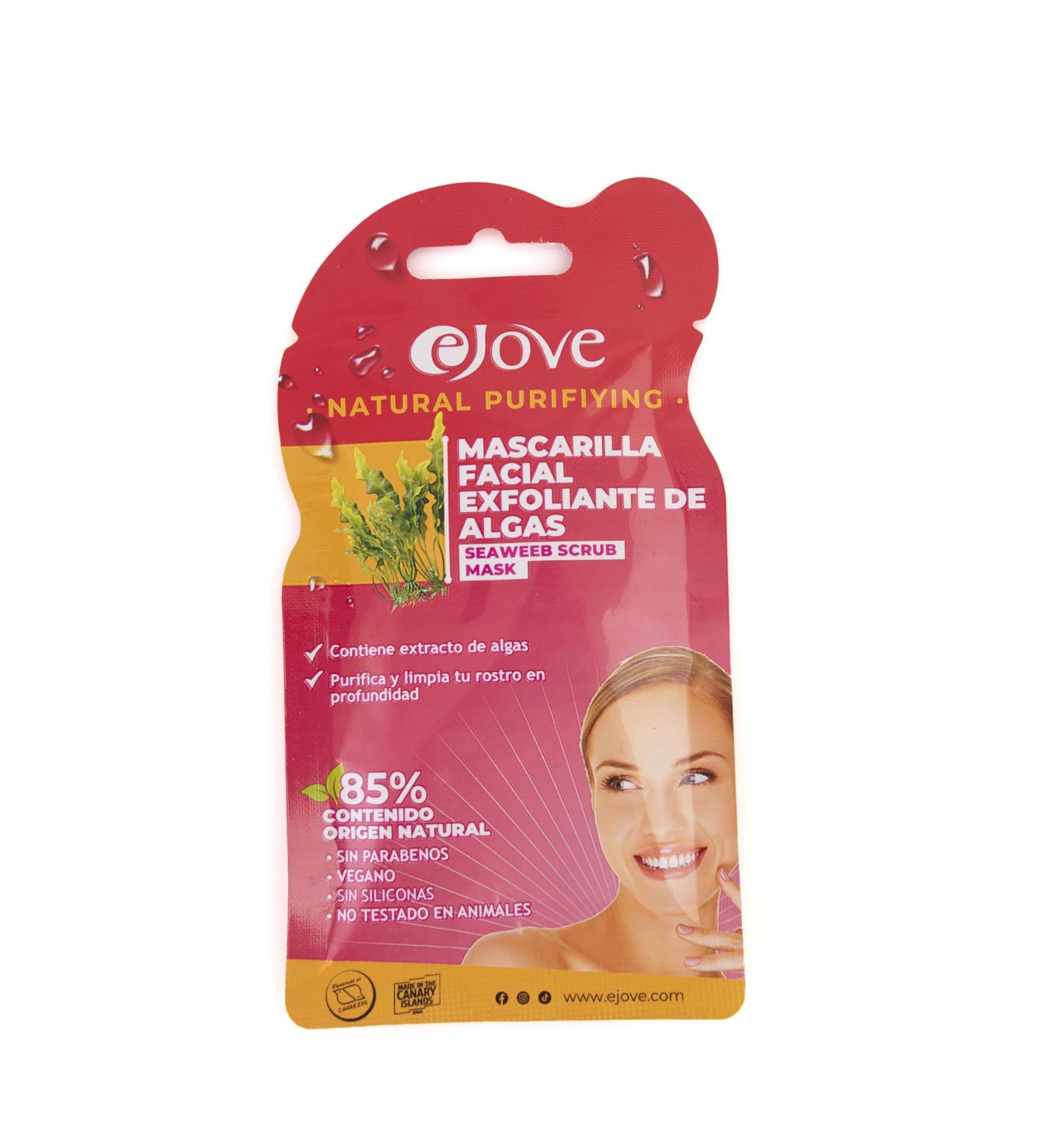 Ejove Algae Exfoliating Facial Mask 20 ml Deep Cleansing Hydrates Skin Radiant and Rejuvenated Skin Detox and Revitalizing Mask