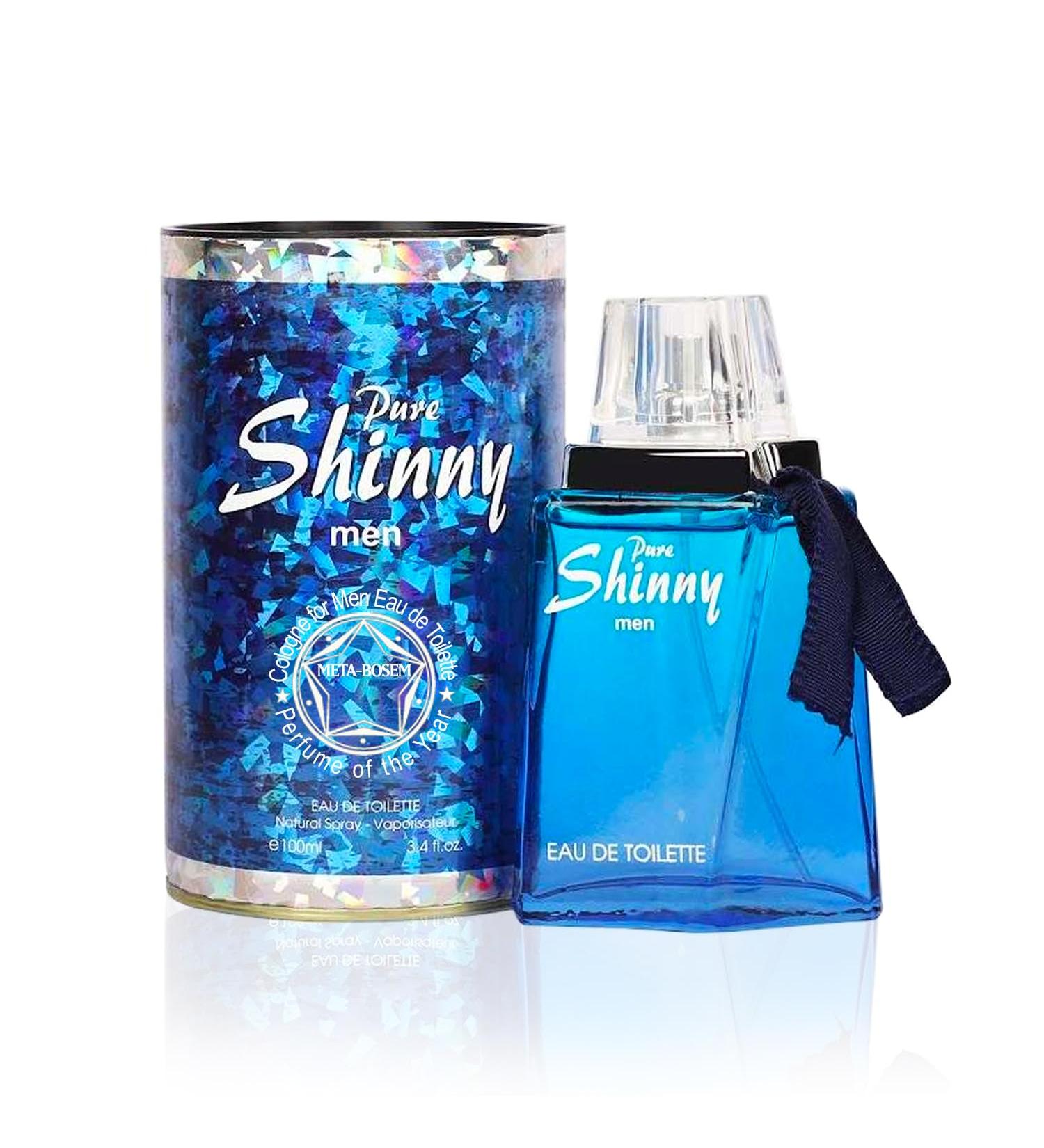 META-BOSEM Pure Shiny for Men Cologne Masculine Fragrance Eau de Toilette Natural Spray - Woody Fresh Scent - Holiday Gift 3.4 Fl Oz/100 Ml