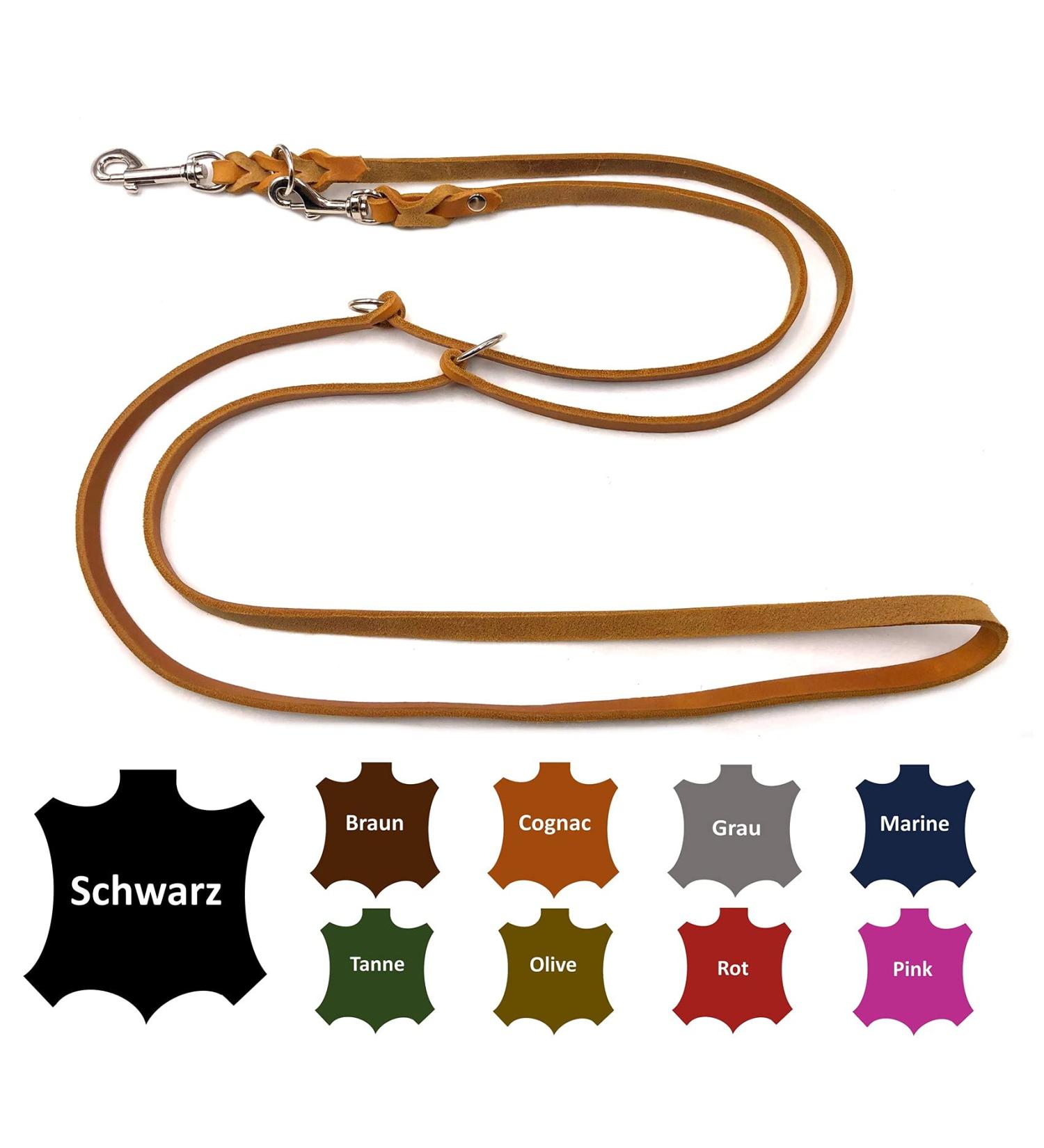 Adjustable Dog Liner for Small & Large Dogs - 2.80m x 12mm Cognac - Durable & Stylish - Buy Online on GoSupps.com