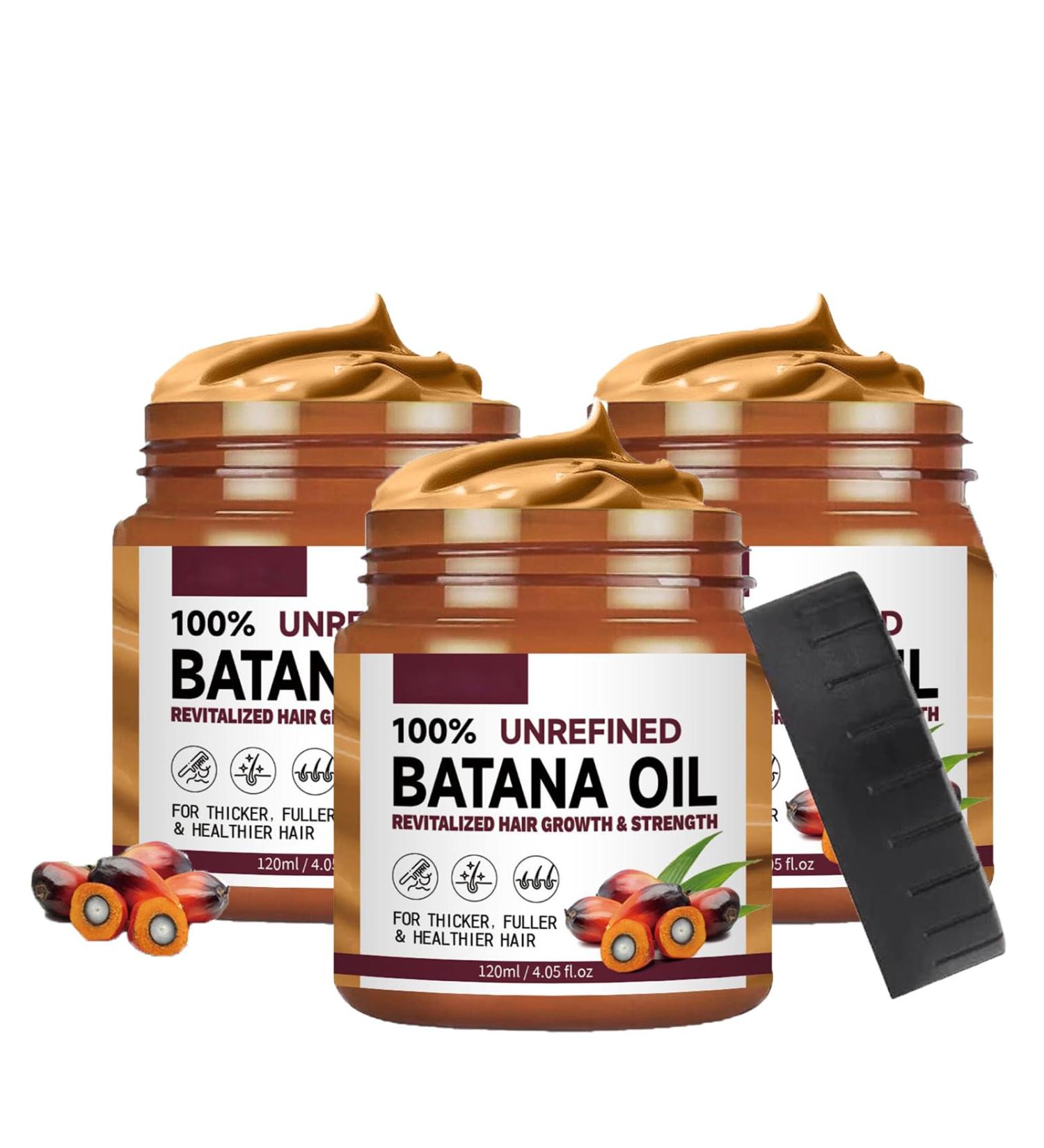 KiJalyelu Batana Oil for Hair Growth and Nourishment Natural Batana Oil for Hair Growth Healthier Thicker Hair Promotes Hair Strength Prevent Hair Loss - 120ml (3PC) - Buy Online on GoSupps.com