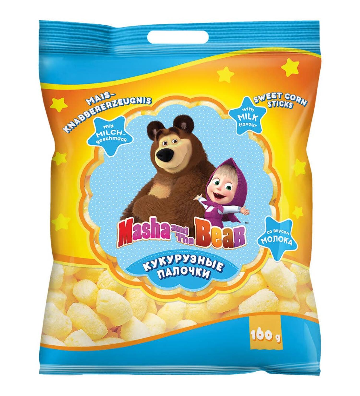Corn sticks Masha and the Bear with milk flavour 160g