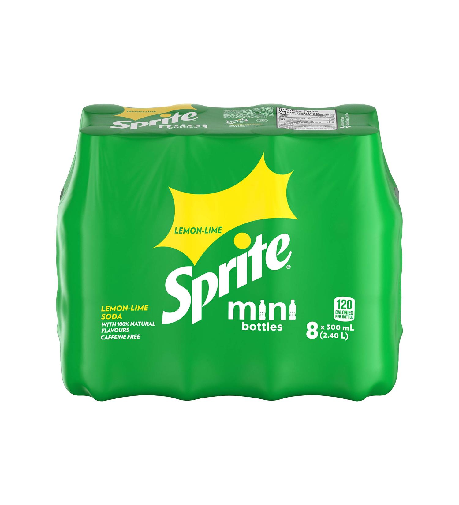 Sprite 300mL Mini Bottles Pack of 8 - Buy Online on GoSupps.com