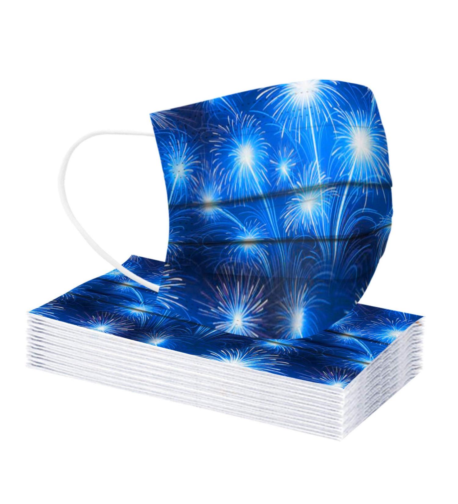 BEUU 20PCS Adult Disposable_Mack for 2021 Happy New Year Theme Design 3Layer Non-Woven Breathable Dustproof Disposable Protection Face_Mack for Women Men Outdoor Indoor Sports Party - Buy Online on GoSupps.com