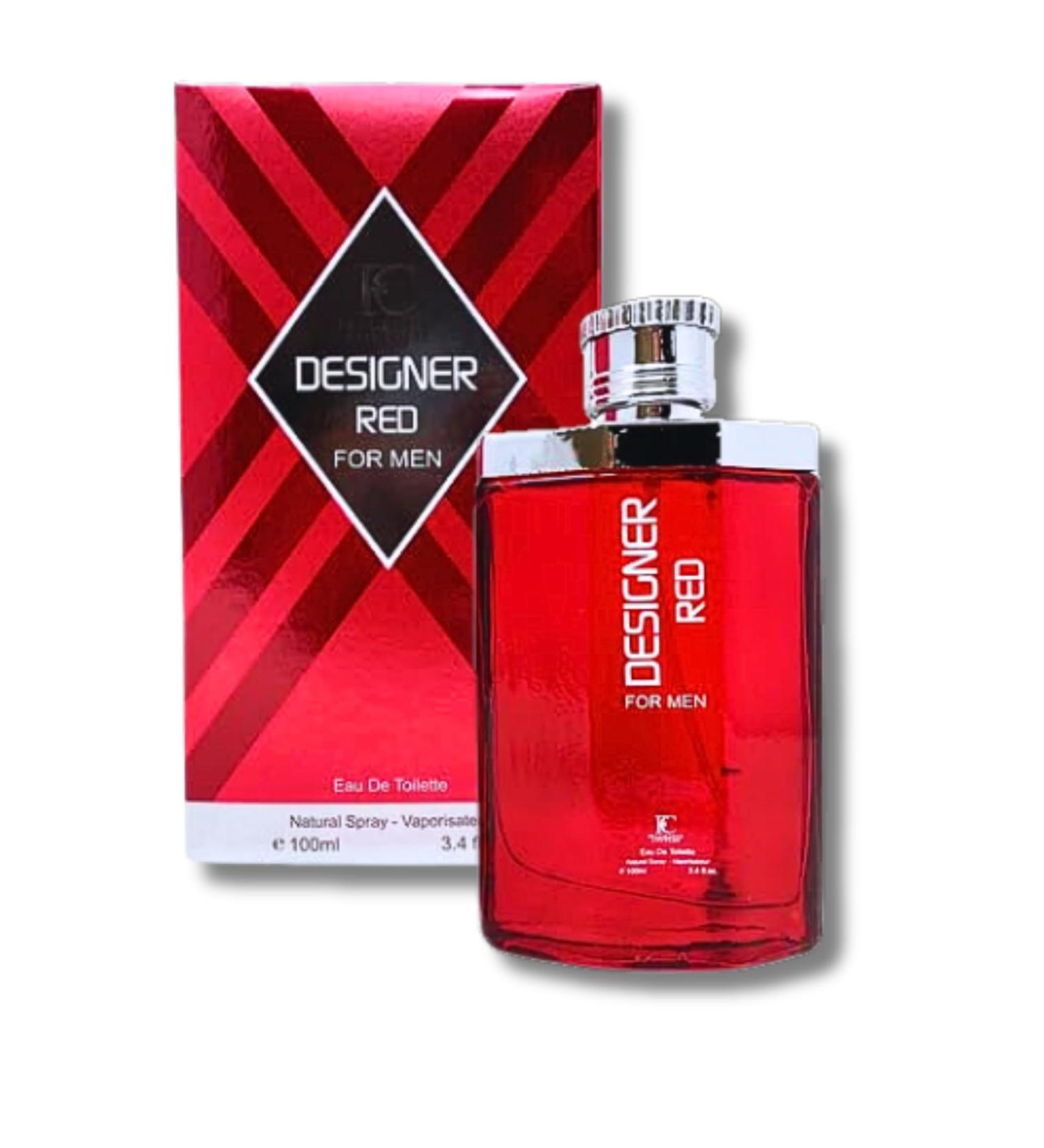 Designer Red for Men Eau de Toilette 3.4 Fl. Oz Amber Woody fragrance for men. - Buy Online on GoSupps.com