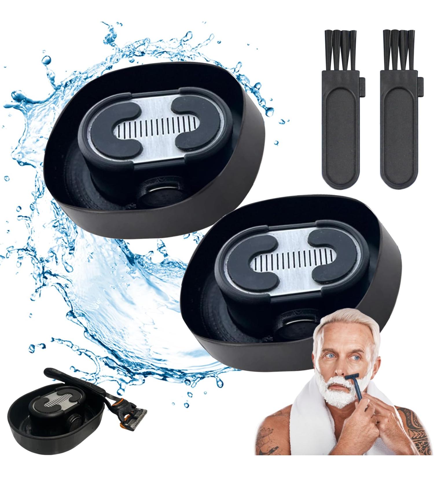 Razor Rinser Manual Push-Type Razor Rinser Clean Your Razor Efficiently Razor Cleans No Electricity Required Say Goodbye to Clogged Razors Compatible Any Cartridge Razor Shaver (2pcs) - Buy Online on GoSupps.com