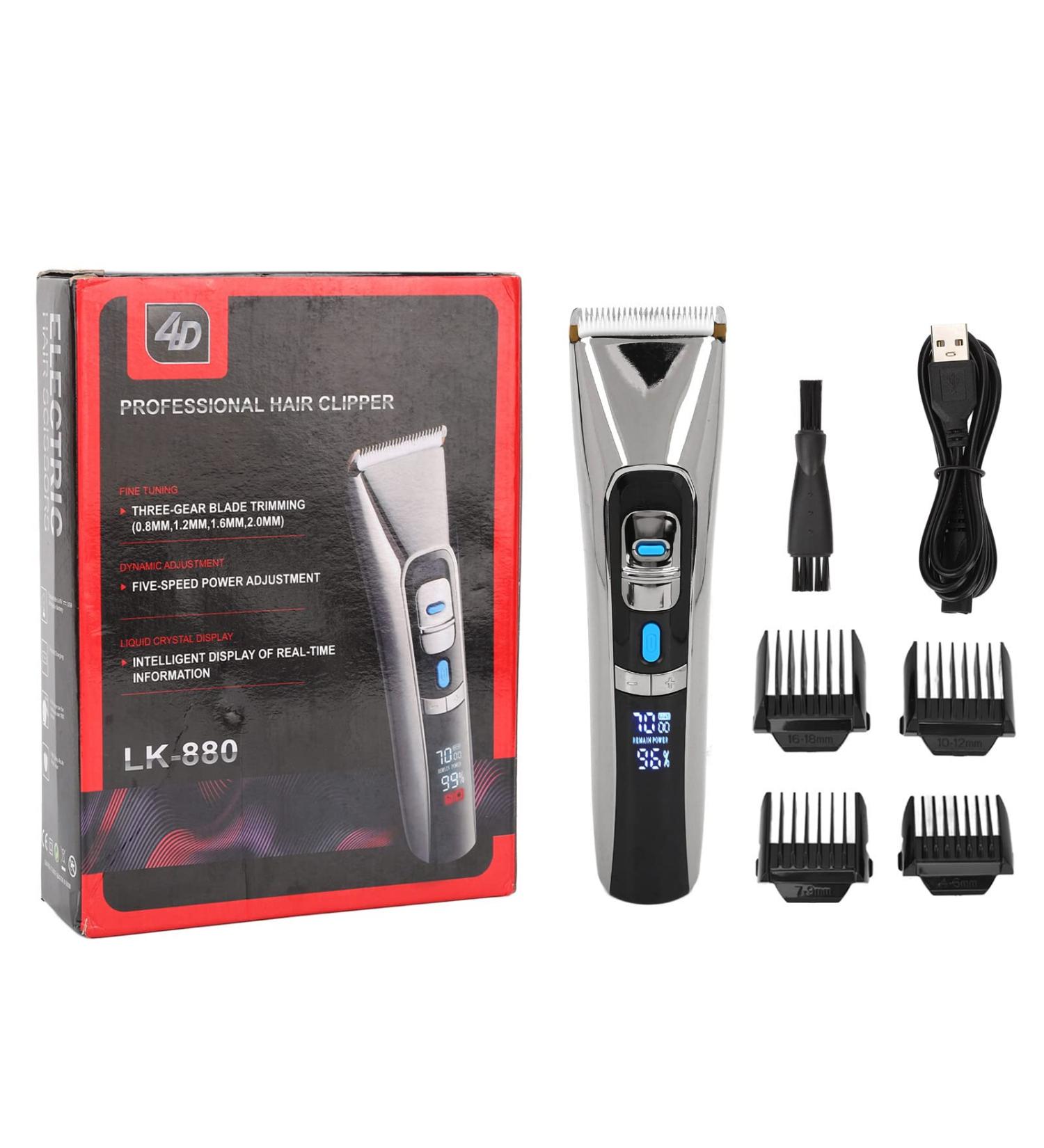 Yosoo Electric Hair Trimmer & Clippers - Rechargeable Low Noise High Accuracy for Men's Hairstyles (Black - Buy Online on GoSupps.com
