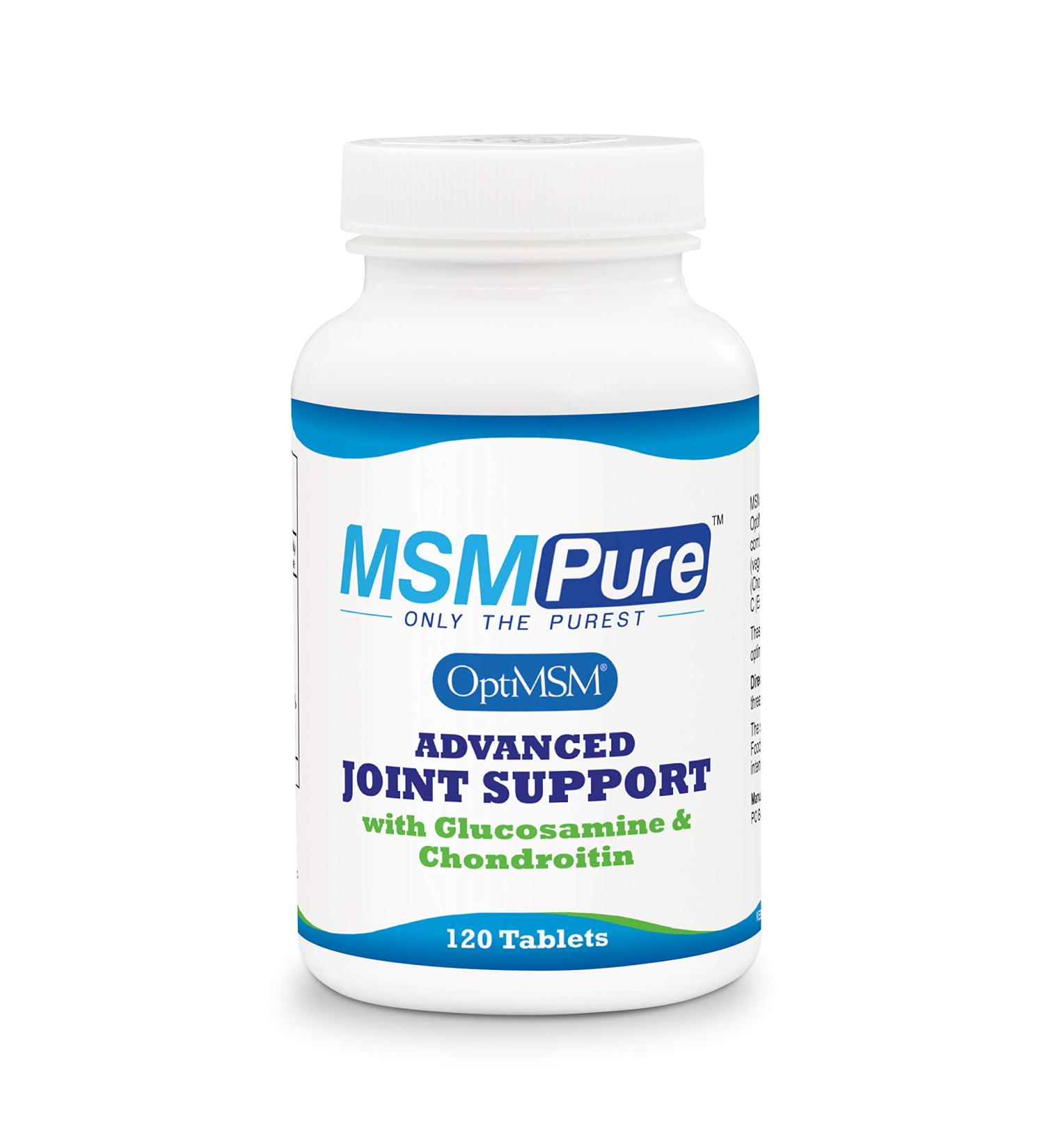 KALA HEALTH MSMPure Advanced Joint Support Tablets Glucosamine Chondroitin OptiMSM Ester-C & Manganese for Joint Health Flexibility & Mobility Vegetarian-Sourced Glucosamine 120 Count 120 Count (Pack of 1) - Buy Online on GoSupps.com