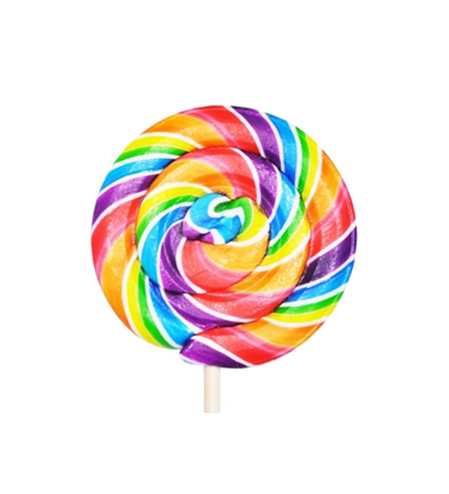 Rainbow Premium Sweet Whirls Lollipops 24 Count 60 Grams & 3.25" Diameter per piece