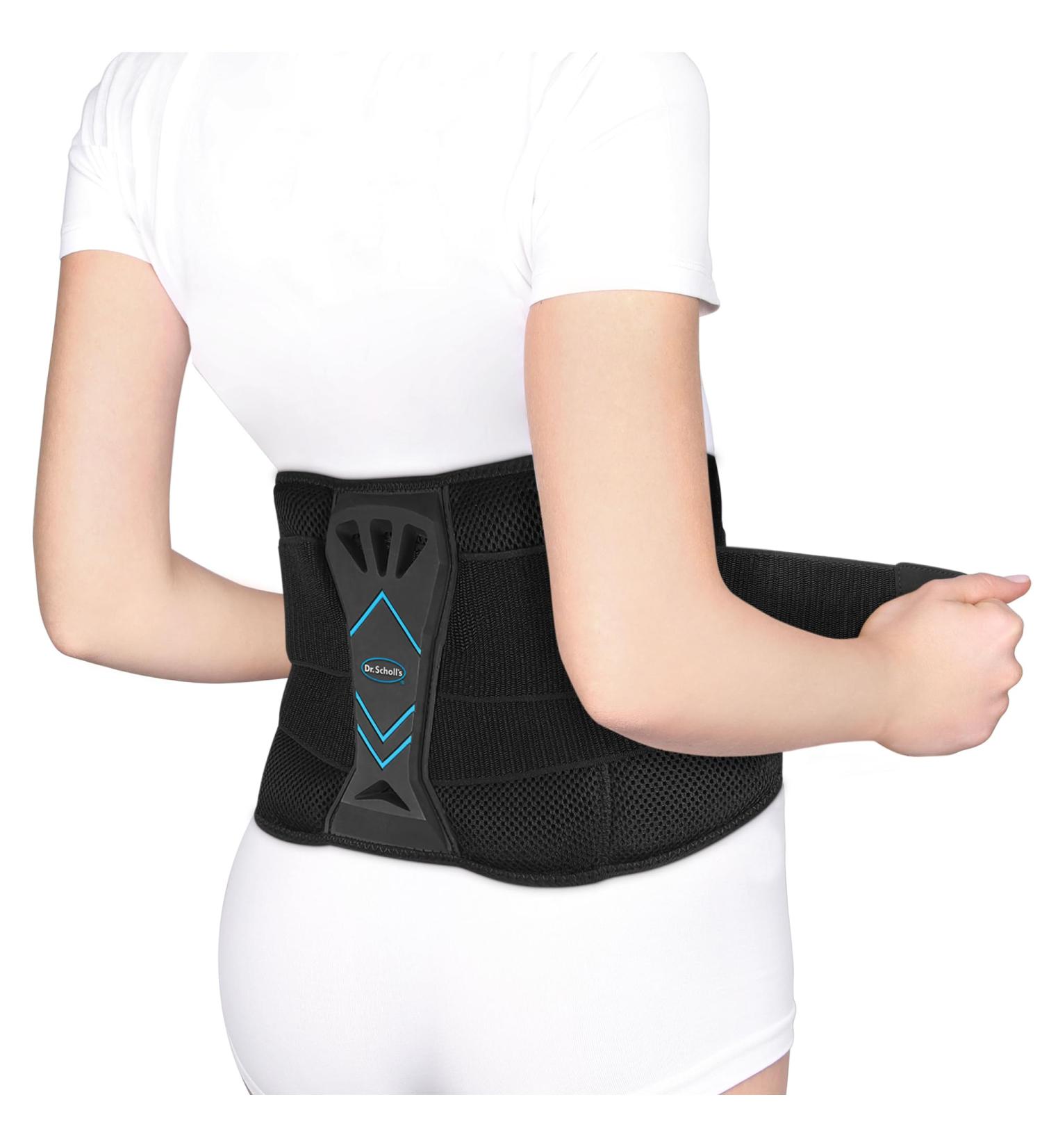 Dr. Scholl's Adjustable Compression Back Support Massaging Gel Breathable Fabric Shock-Absorbing Brace (Size L/XL) for Ultimate Comfort - Buy Online on GoSupps.com