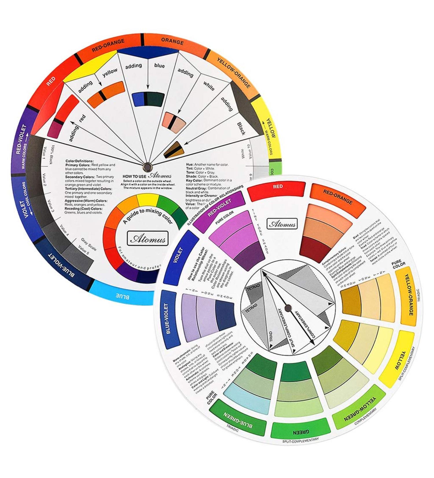 Pocket Color Wheel & Mixing Guide for Art Class & Makeup Blending | Color Mixing Tool for Artists and Students - Buy Online on GoSupps.com