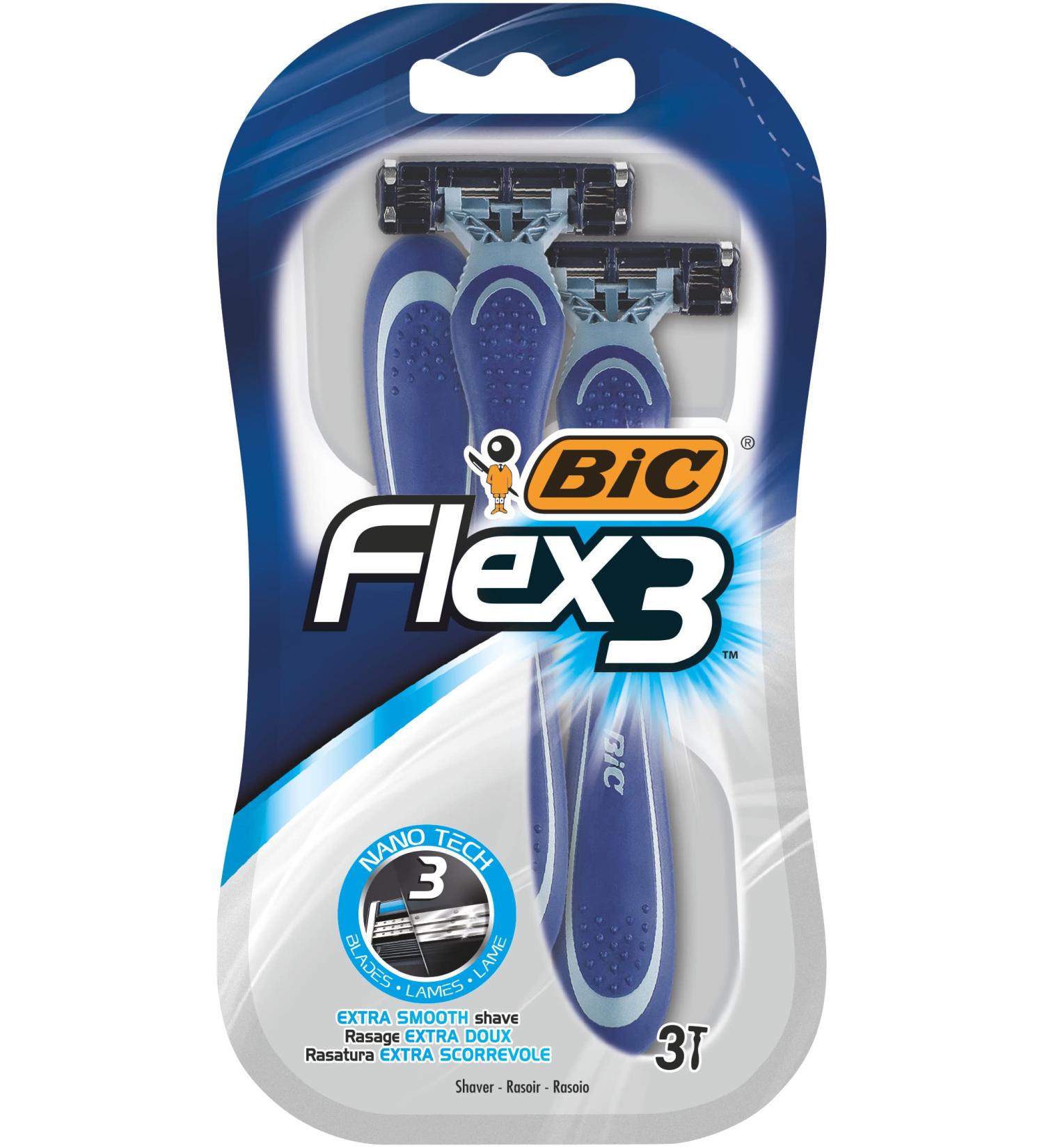BIC Flex 3 Comfort Disposable Razors - Pack of 3 3 count (Pack of 1) - Buy Online on GoSupps.com