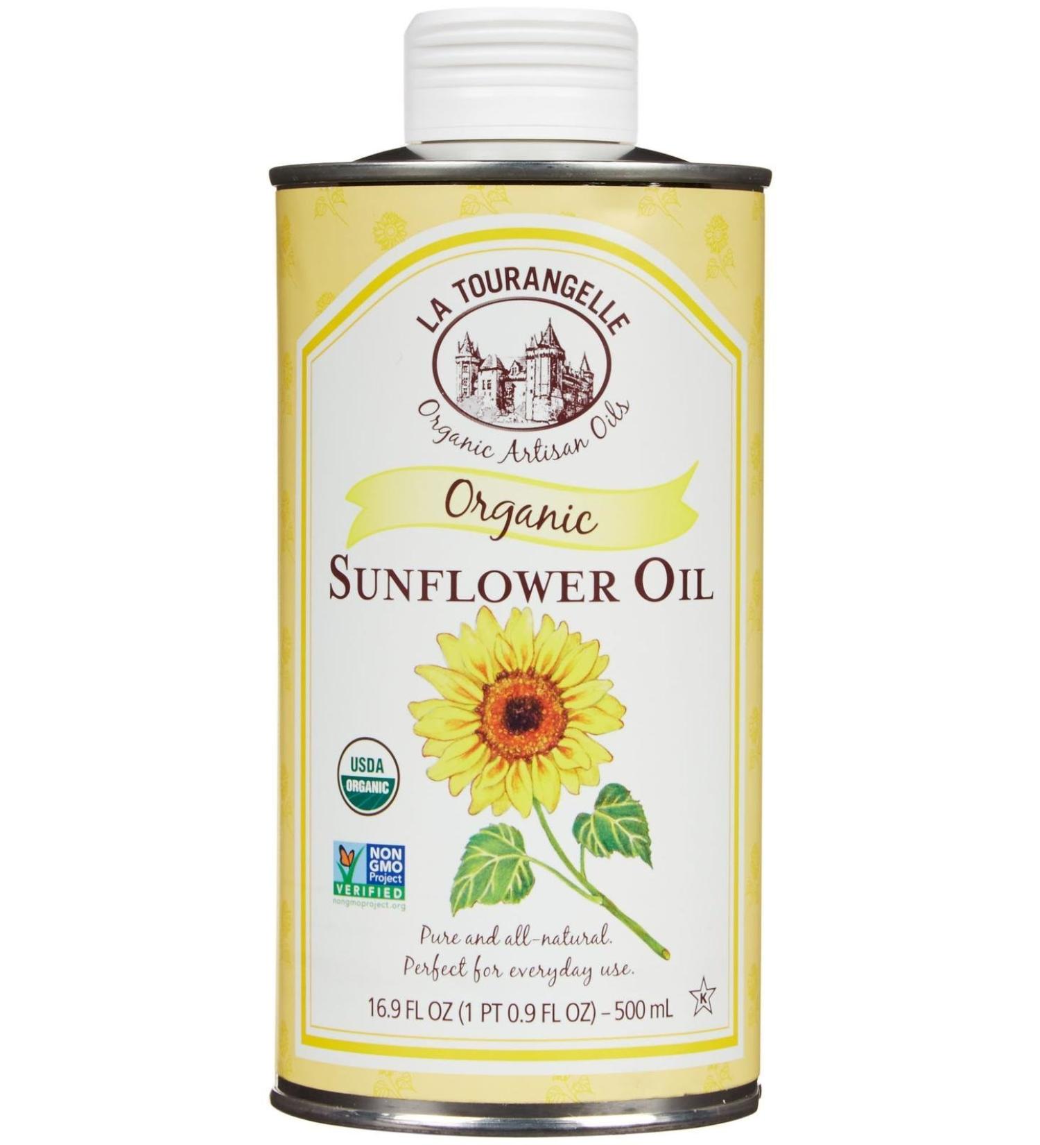 La Tourangelle Oil - 100% Organic Sunflower - 16.9 Ounces 16.9 Fl Oz (Pack of 1)