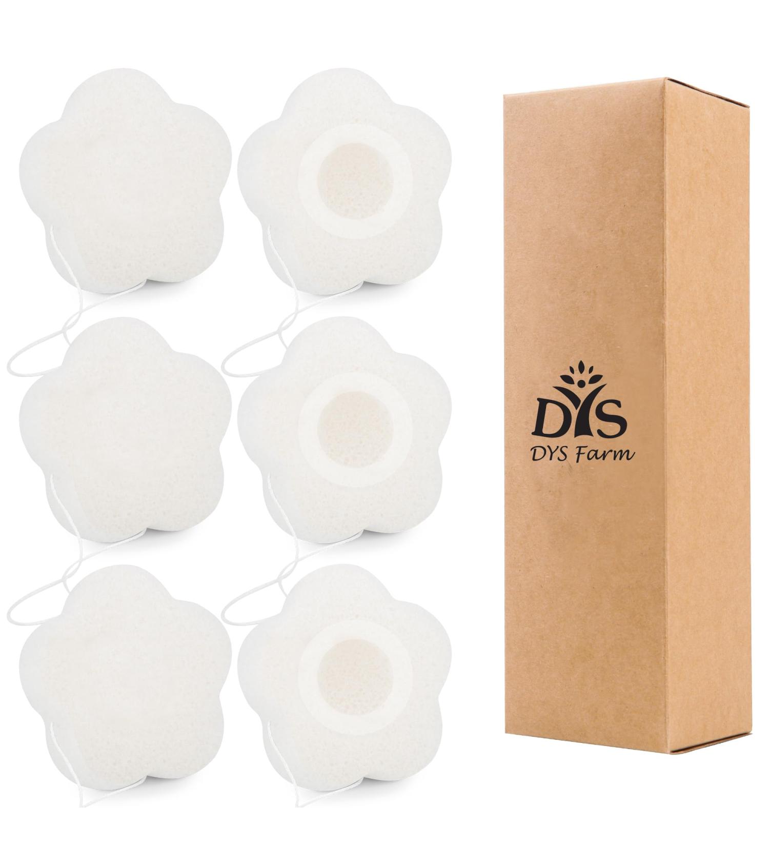 Natural Organic Konjac Facial Sponge - Deep Cleansing & Exfoliating for Sensitive Skin | Reusable Konjac Sponges for Men Women & Babies - Buy Online on GoSupps.com