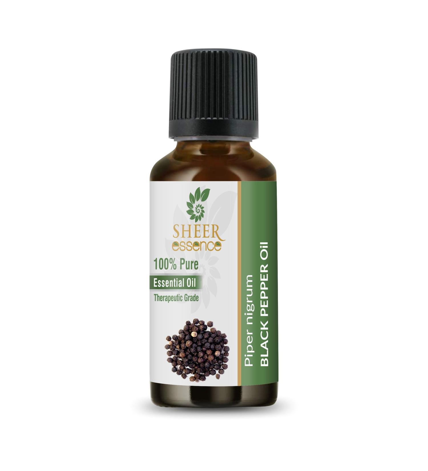 Black Pepper Oil 15 ML (0.51 Fl.OZ) | 100% Pure Natural Undiluted Uncut Therapeutic Grade Piper Nigrum Essential Oil 0.51 Fl Oz (Pack of 1) - Buy Online on GoSupps.com