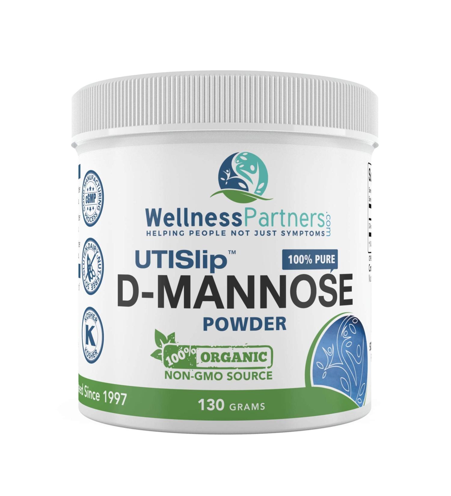 Now New UTI-Slip D Mannose Non GMO Organic Source Powder 130g jar. - Buy Online on GoSupps.com