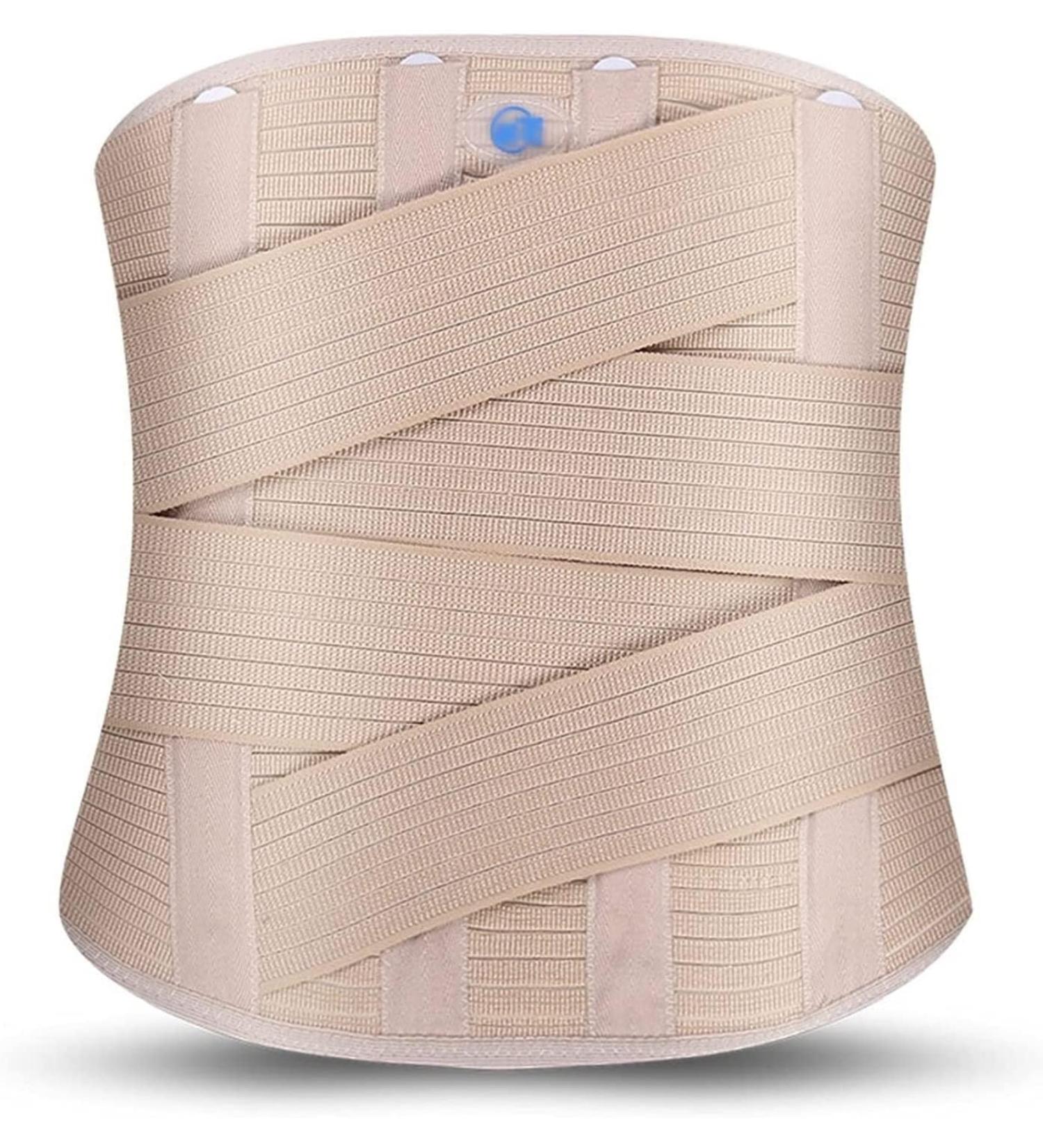 Widen Back Brace for Lower Back Pain Relief - Heating Lumbar Support Breathable Posture Corrector Abdominal Belt for Men & Women (Medium Skin - Buy Online on GoSupps.com