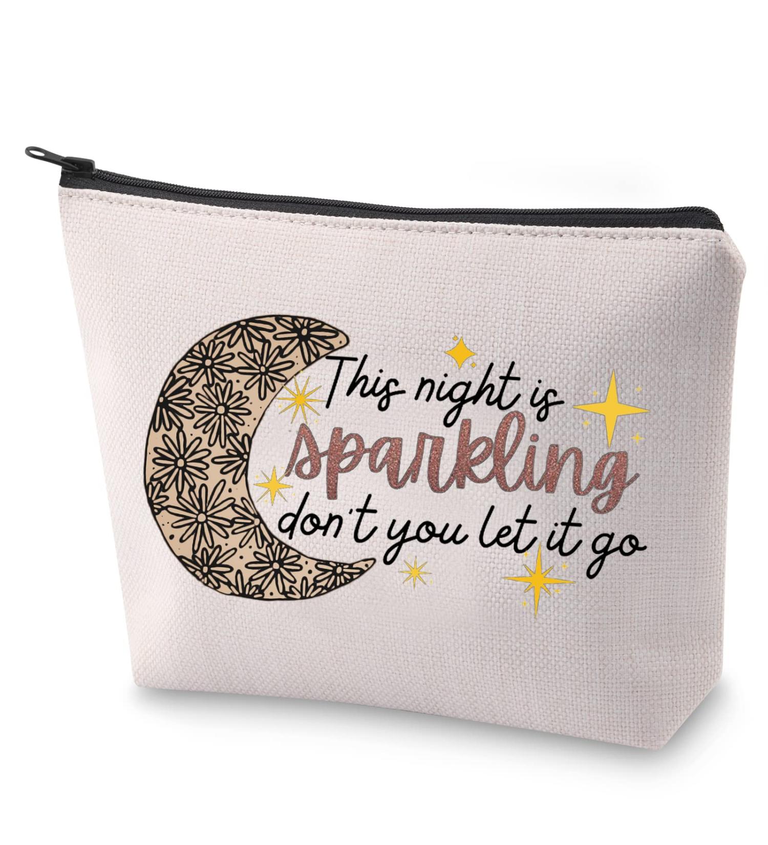 Night is Sparkling Pop Music Lover Makeup Bag - Singer Inspired Cosmetic Gift for Fans - Buy Online on GoSupps.com