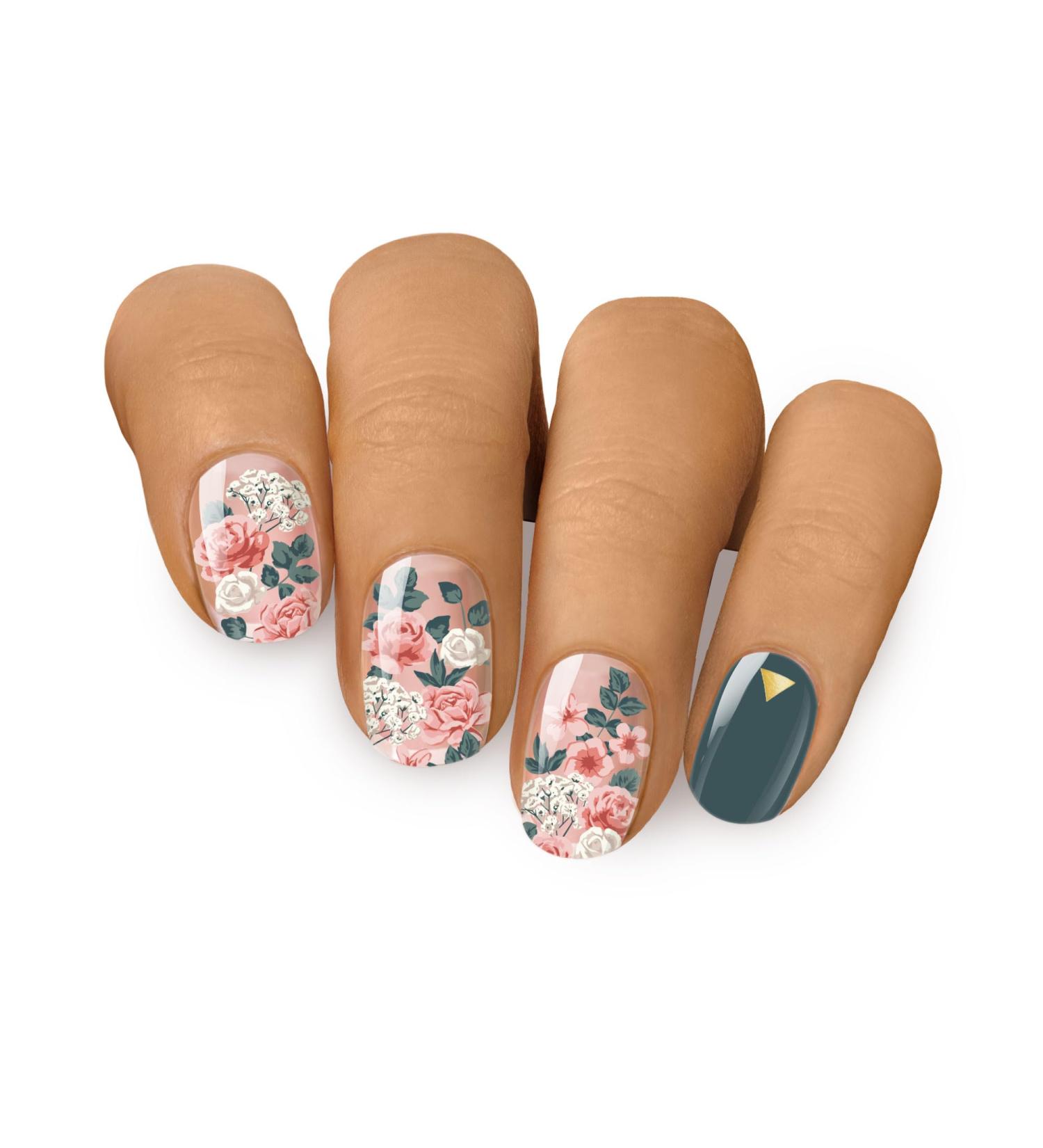 MOYOU LONDON Gel Nail Strips Set: 20 Semi Cured Wraps + Free UV Lamp | Easy Apply & Remove for Salon-Quality Manicure - Buy Online on GoSupps.com