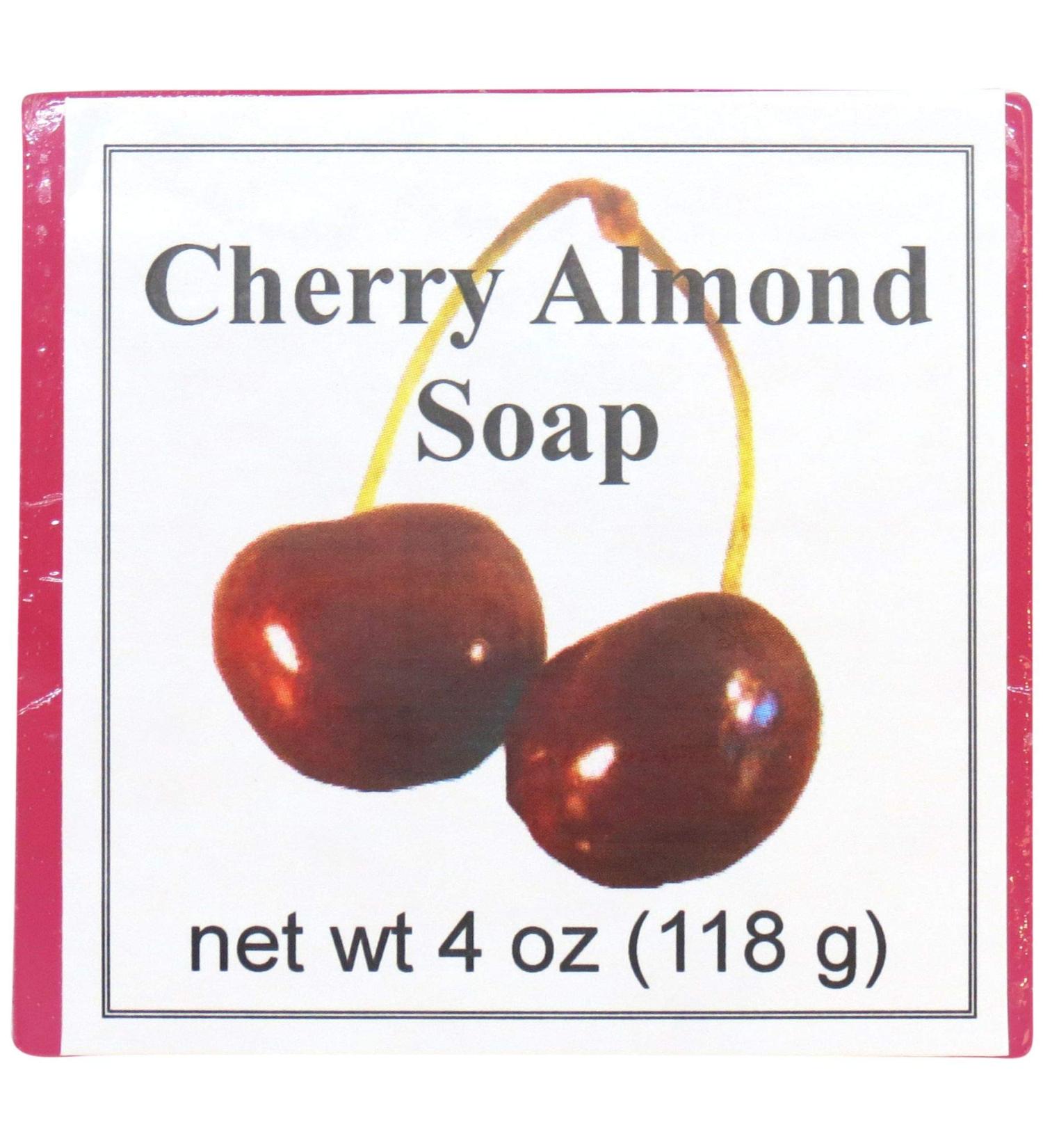 Cherry Almond Glycerin Soap by Eclectic Lady - Luxurious 4 oz Natural Bar for Glowing Skin | International Shipping Available - Buy Online on GoSupps.com
