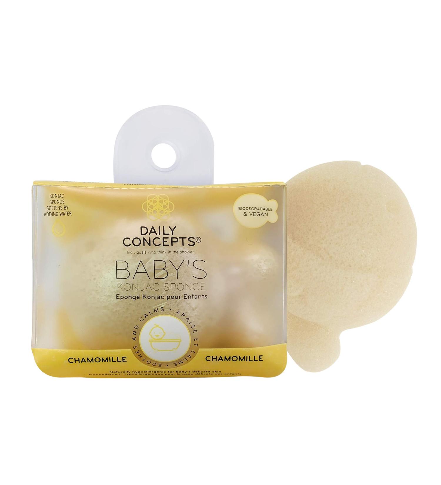 Daily Concepts Your Baby Konjac Sponge (Chamomile) - Gentle Exfoliation for Sensitive Skin - Buy Online on GoSupps.com