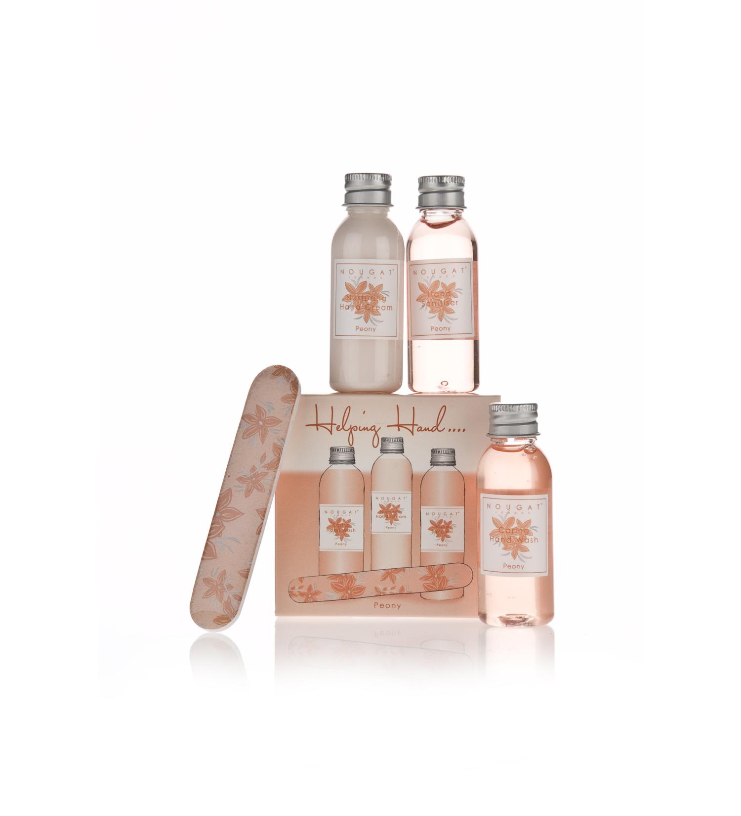 Nougat London Limited Helping Hands Mini Travel Set Peony