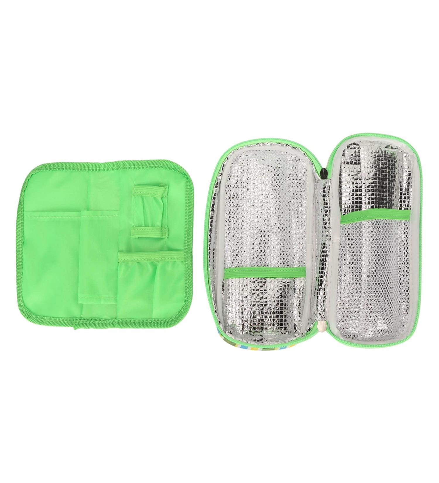 Insulin Cooler Travel Case - Lightweight & Portable Diabetic Cooling Bag in Green - Buy Online on GoSupps.com