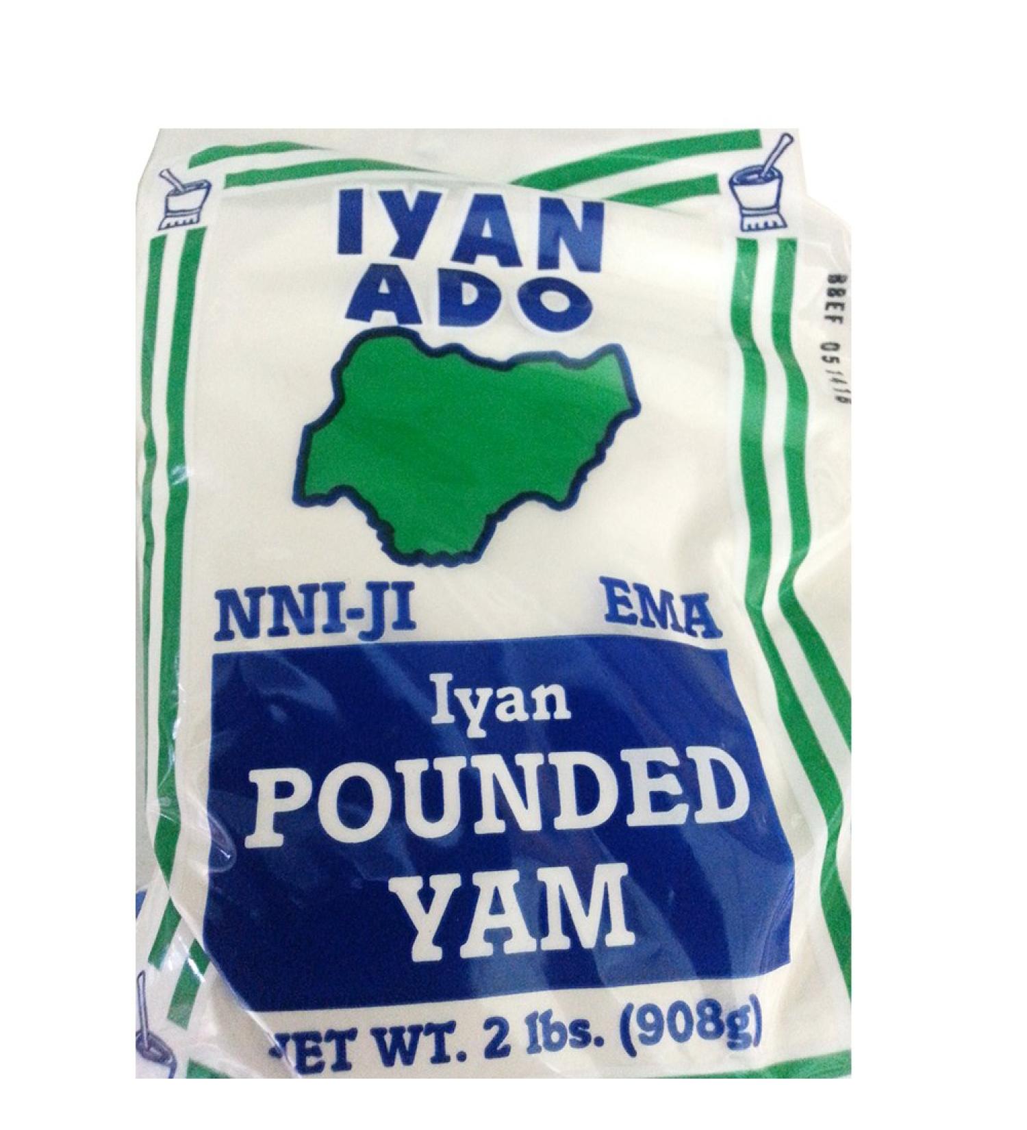 Iyan Ado Pounded Yam 2lbs 2 Pound (Pack of 1)