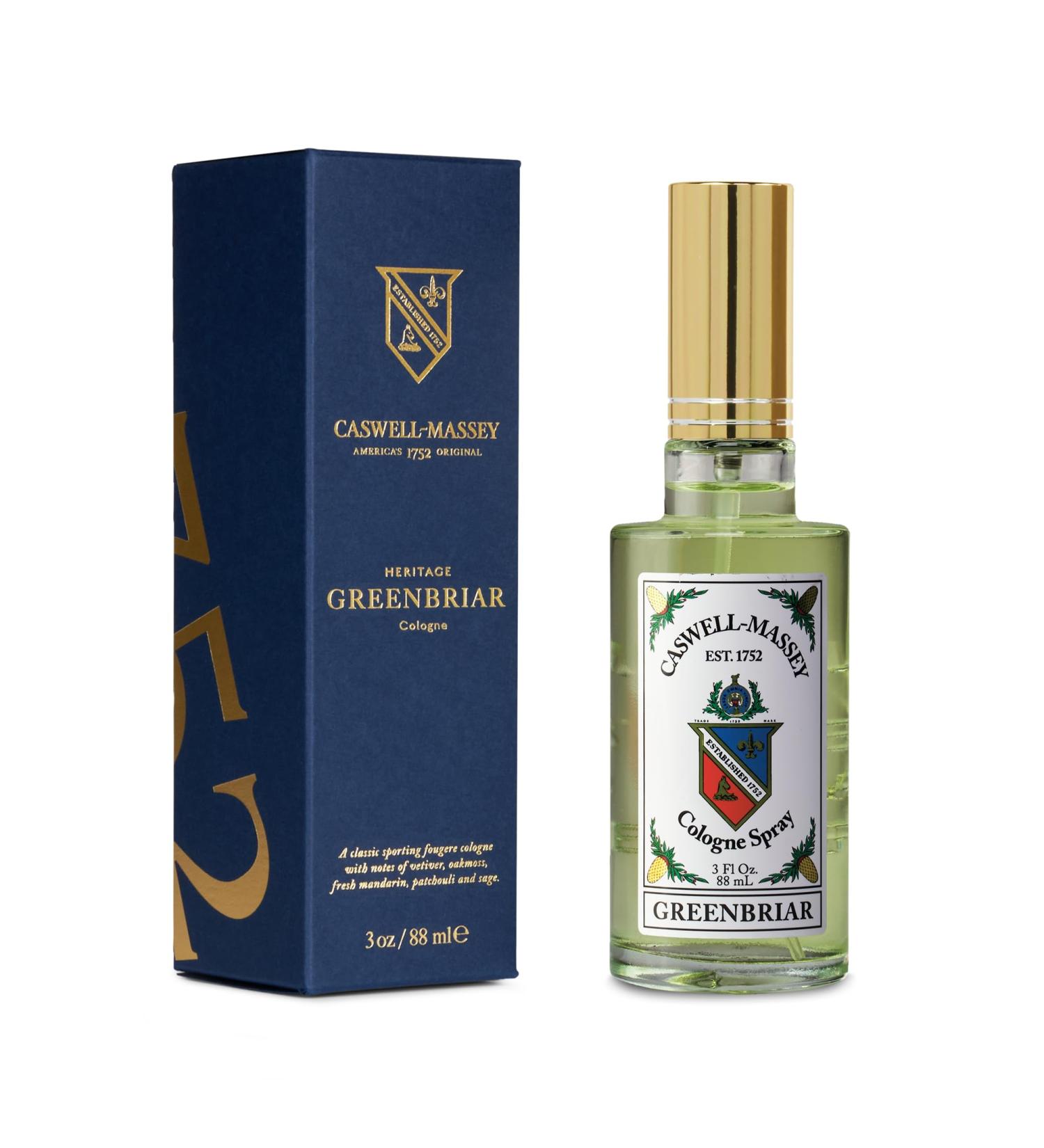 Caswell-Massey Greenbriar Gold Cap Cologne Men s Cologne with Classic and Zesty Scent with Citrus Sage & Rugged Velvety Notes 3 Fl Oz Greenbriar 3 Fl Oz (Pack of 1) - Buy Online on GoSupps.com