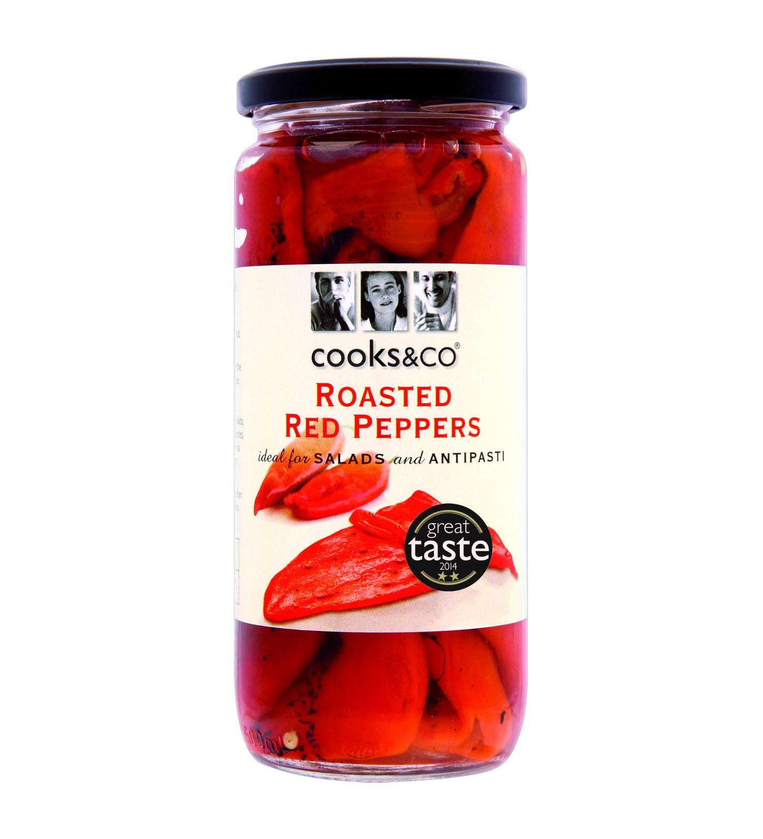 Cooks & Co - Chillies & Peppers - Roasted Red Peppers - 460g
