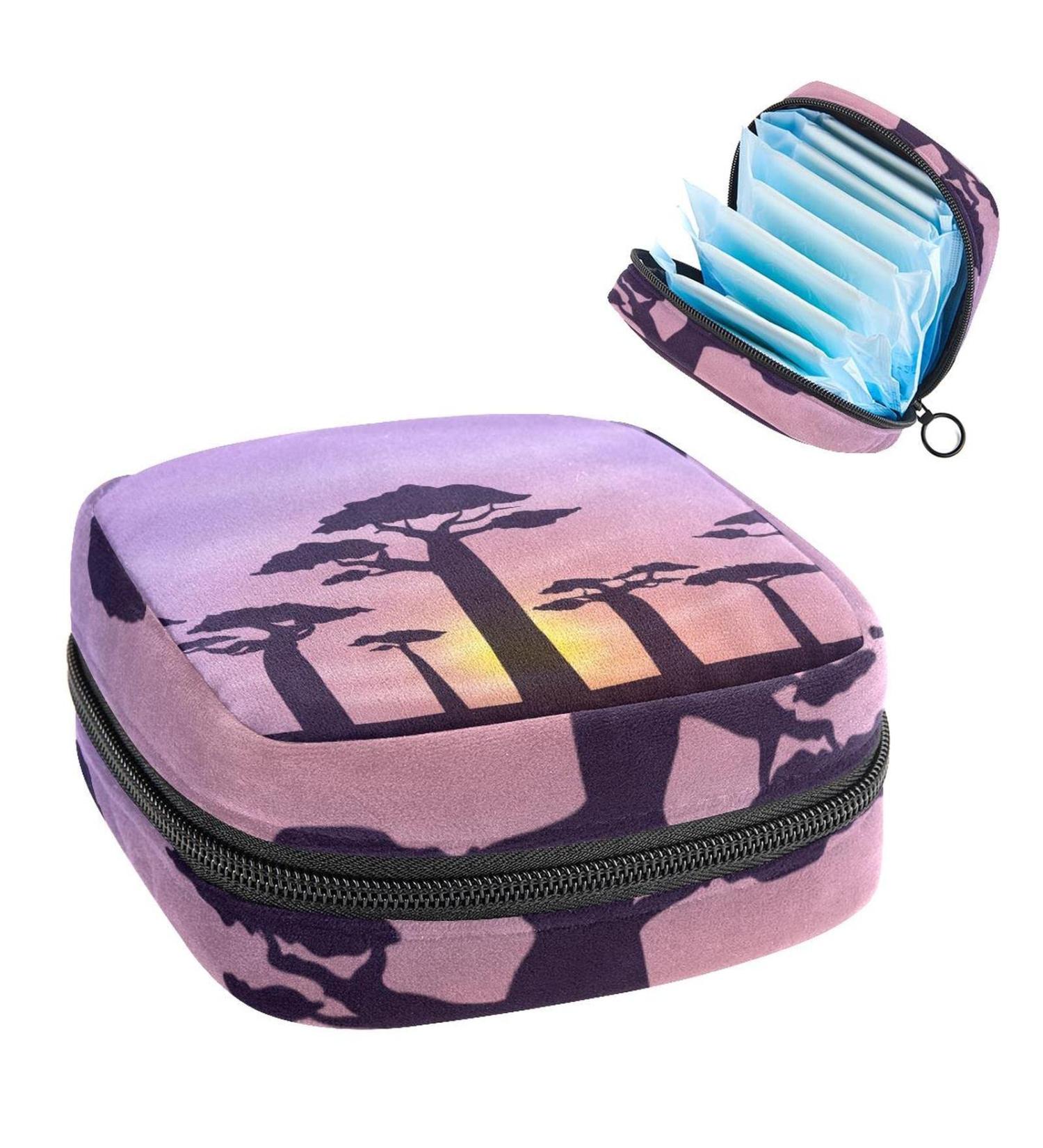 Women's Portable Period Kit Bag - Lift Storage Pockets Twilight Baobab Silhouette - Ideal for Girls | Shop Now! - Buy Online on GoSupps.com
